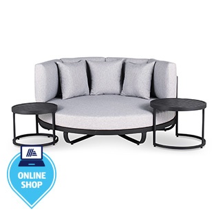 HOME DELUXE Daybed Outdoor FLORIDA inkl. Beistelltische