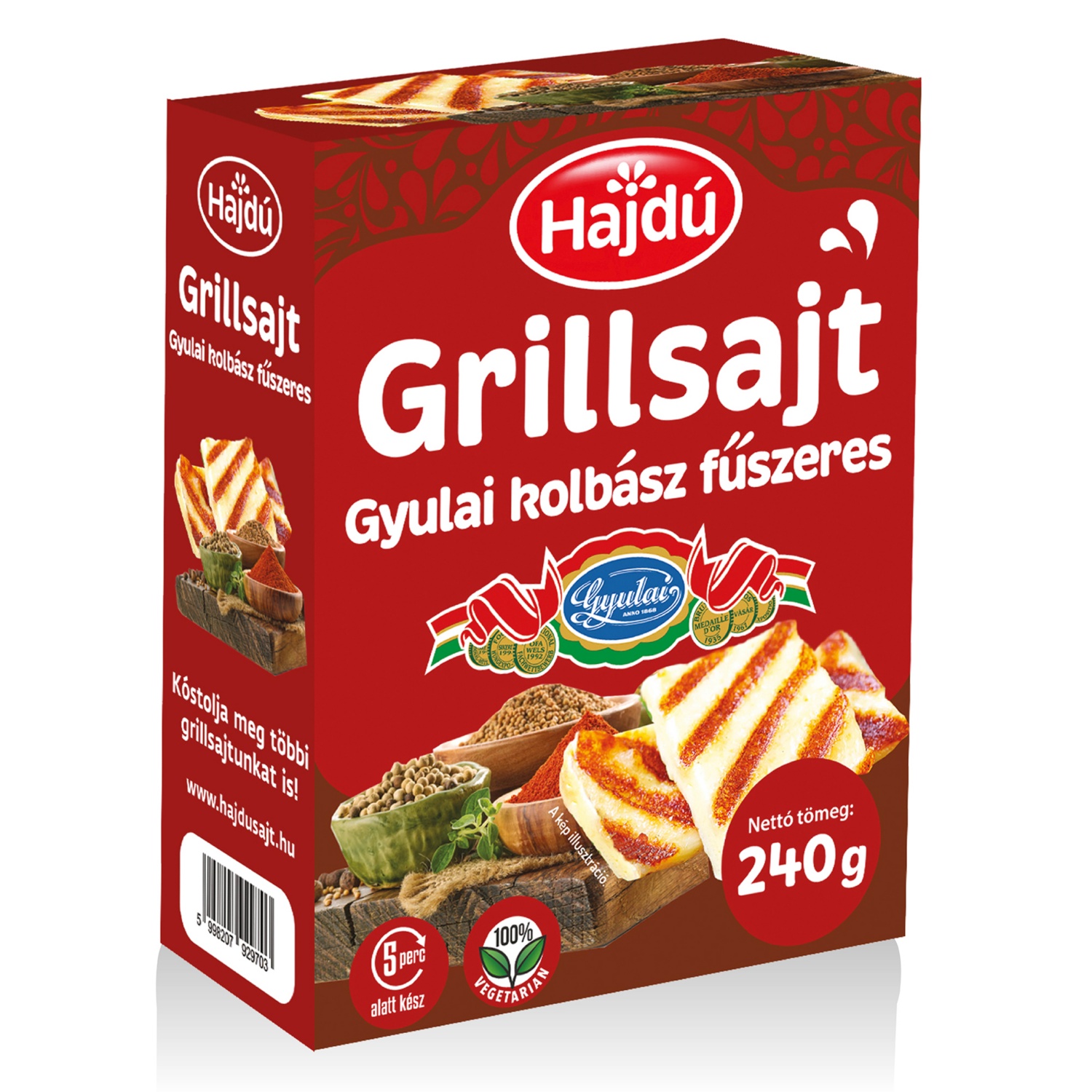 HAJDÚ Grillsajt, gyulai kolbász fűszeres, 240 g