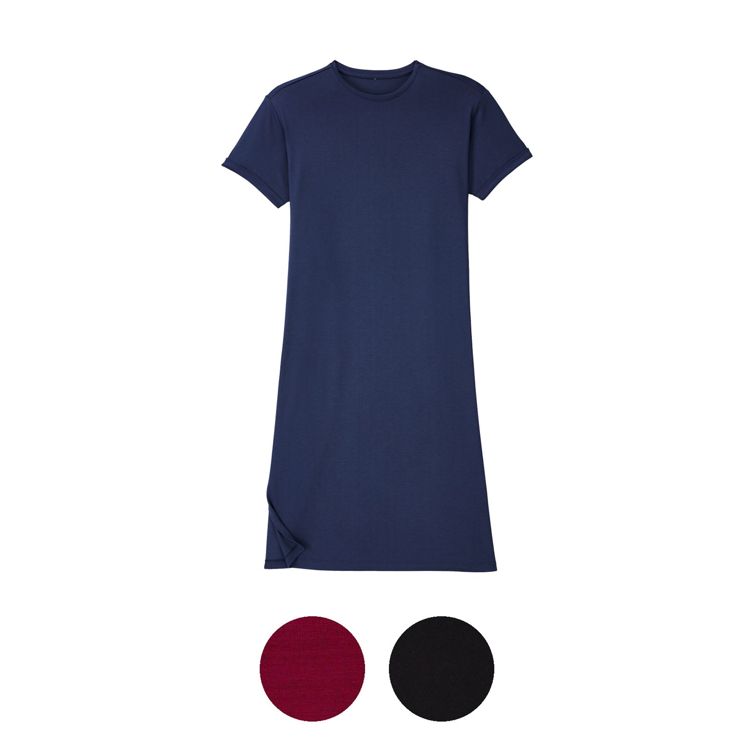 UP2FASHION WOMEN Damen T-Shirt Kleid, Modal Mix
