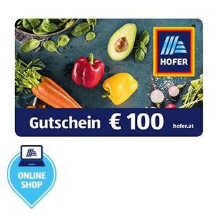 HOFER Warengutschein € 100 (per E-Mail zum Ausdrucken)