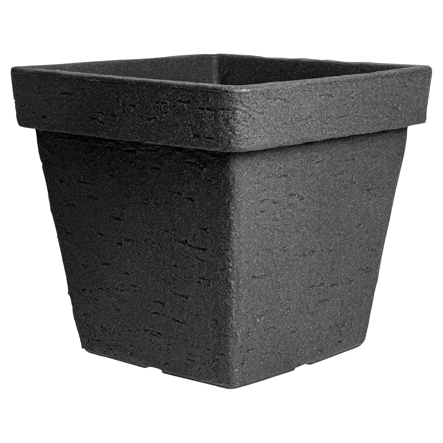 GROWMANIA 20er Set Blumentöpfe Quadratisch, Schwarz, 7 Liter – Ideal Für Drinnen & Draußen