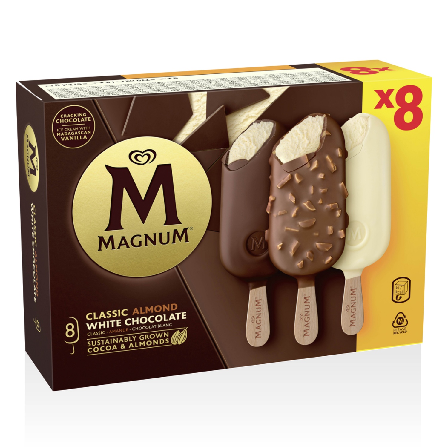 MAGNUM Pálcikás jégkrém, 8 darab
