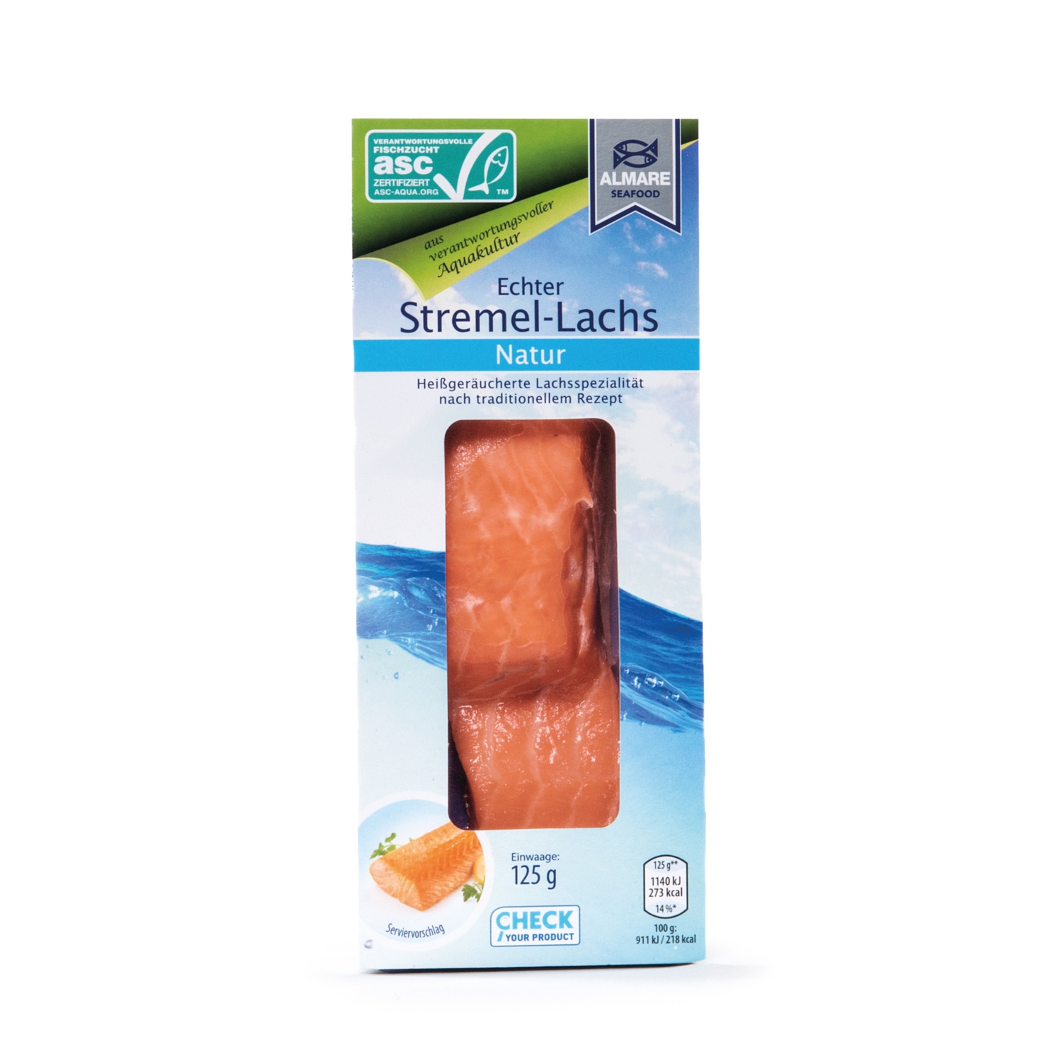 ALMARE SEAFOOD ASC Stremellachs, Natur
