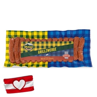 WIESBAUER Bergbaron Käsekrainer, Grillzwerge