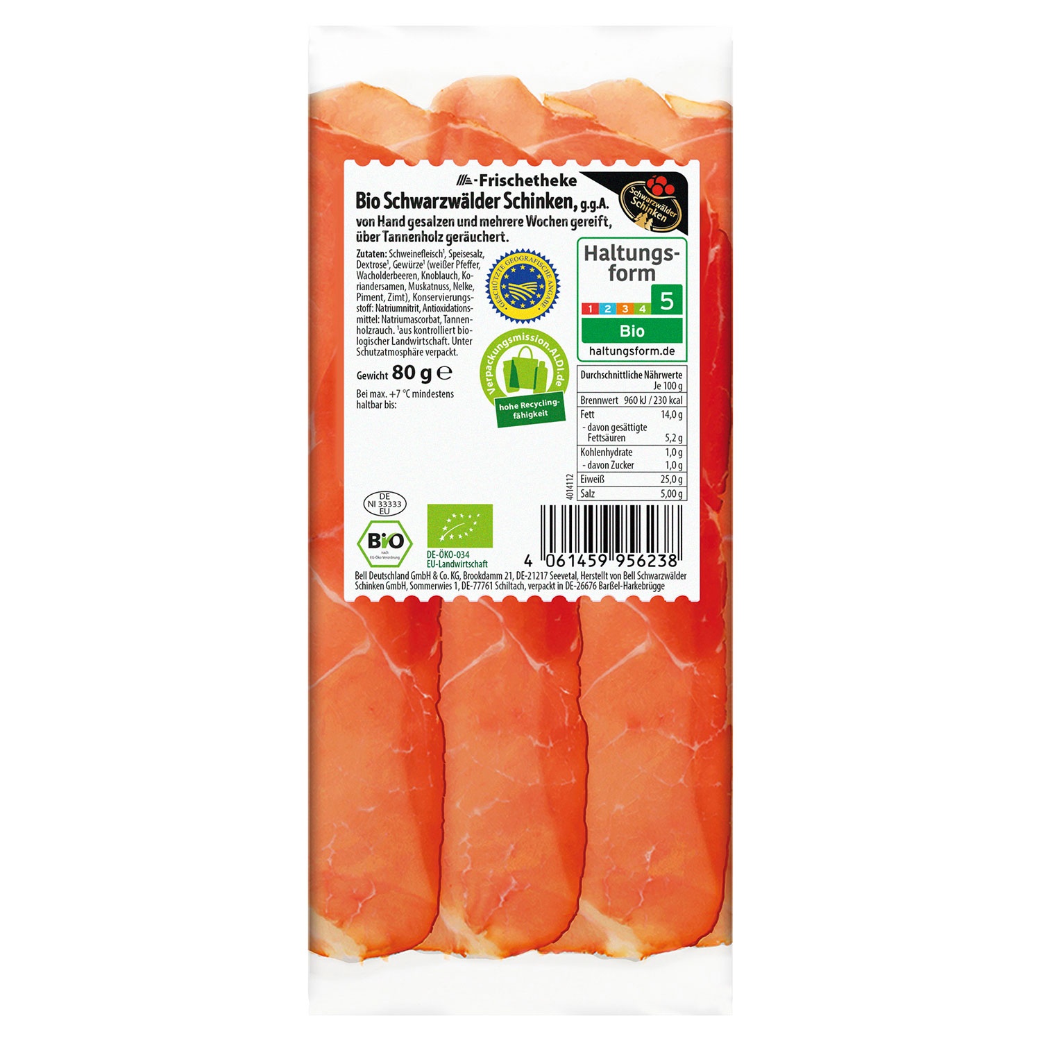 Bio-Schwarzwälder Schinken 80 g