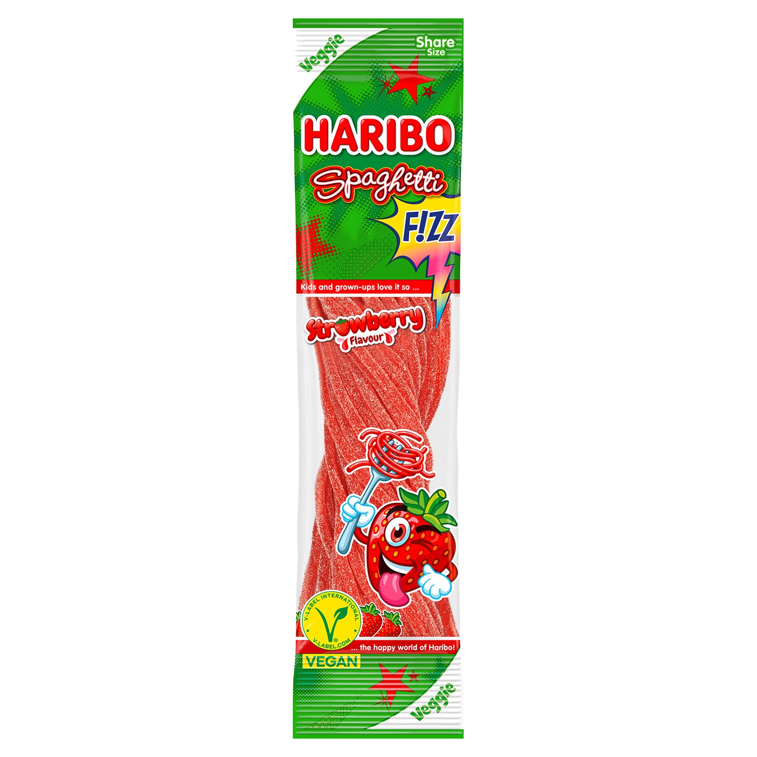 HARIBO Spaghetti 200 g, Erdbeere