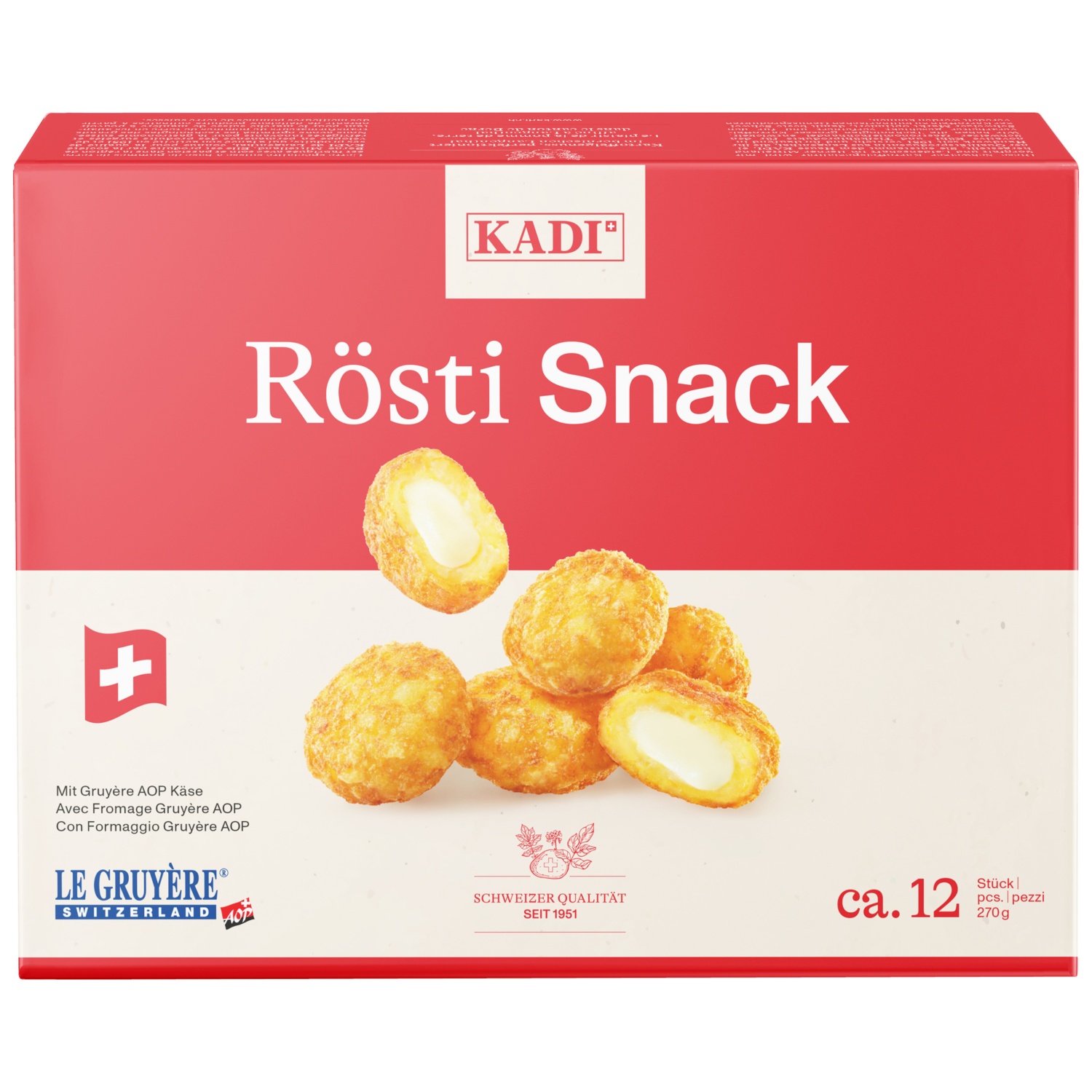 KADI Rösti Snack Gruyére