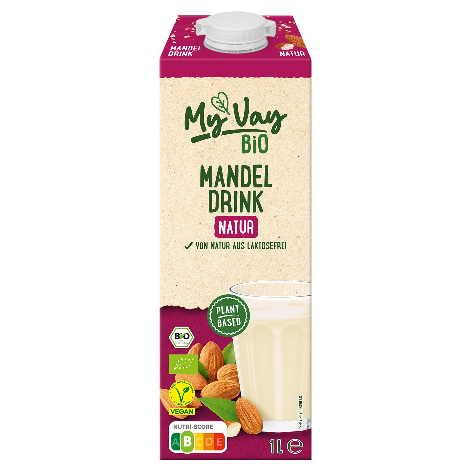 MY VAY MY VAY Bio-Mandeldrink 1 l, Gesüßt