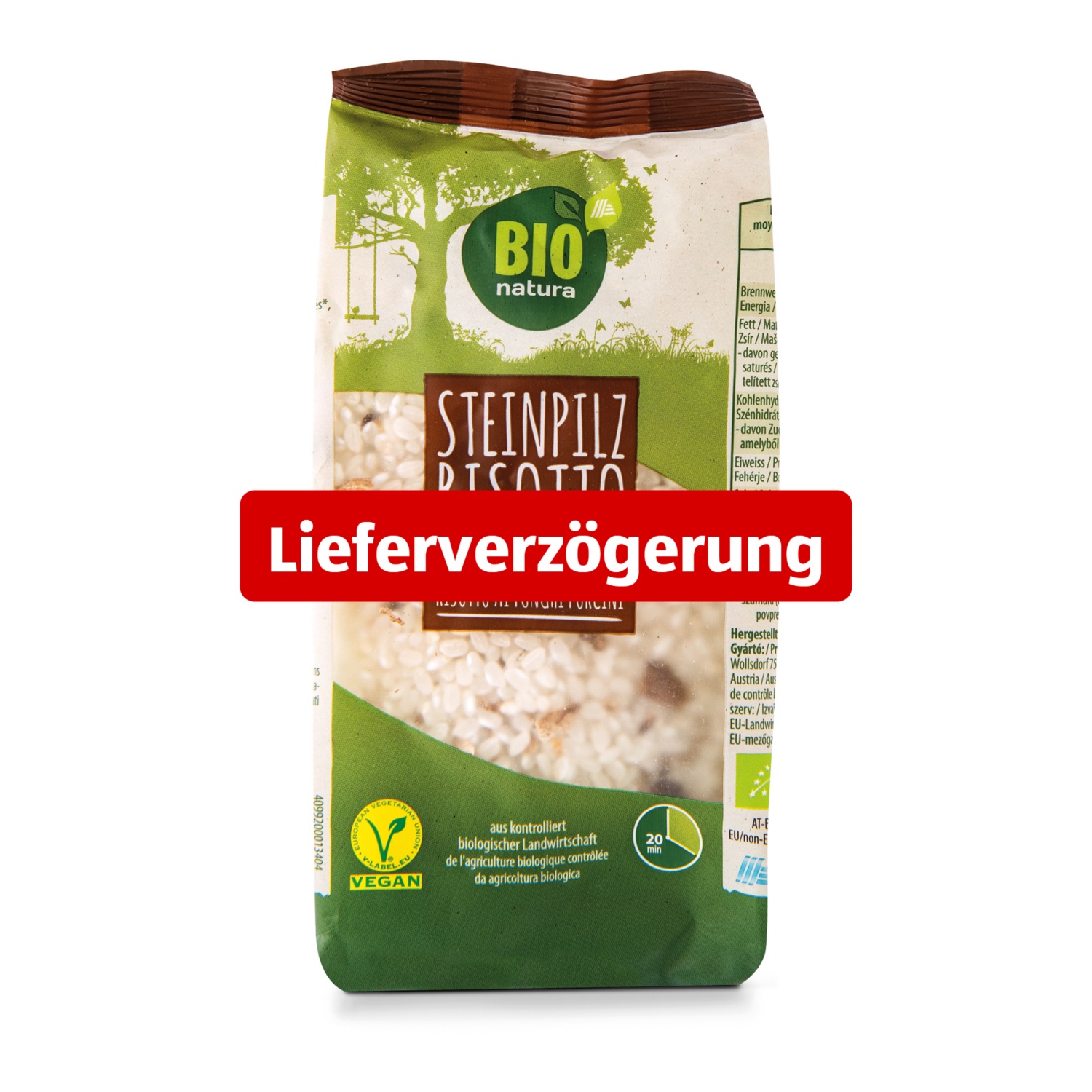BIO NATURA vegetarisches Steinpilzrisotto