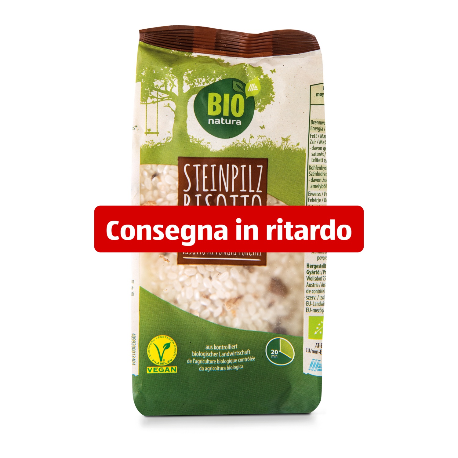 BIO NATURA Risotto vegetariano ai funghi porcini