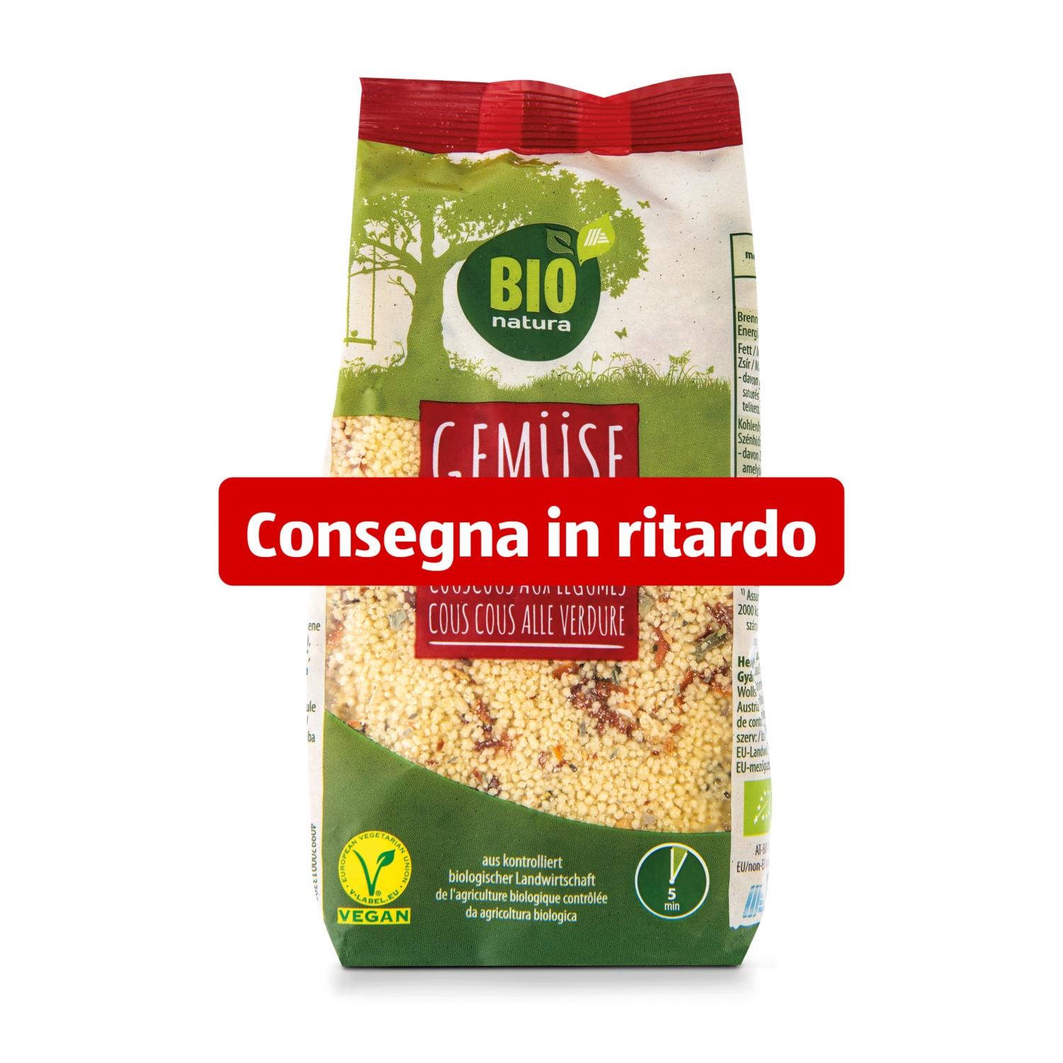 BIO NATURA Couscous vegetariano alle verdure
