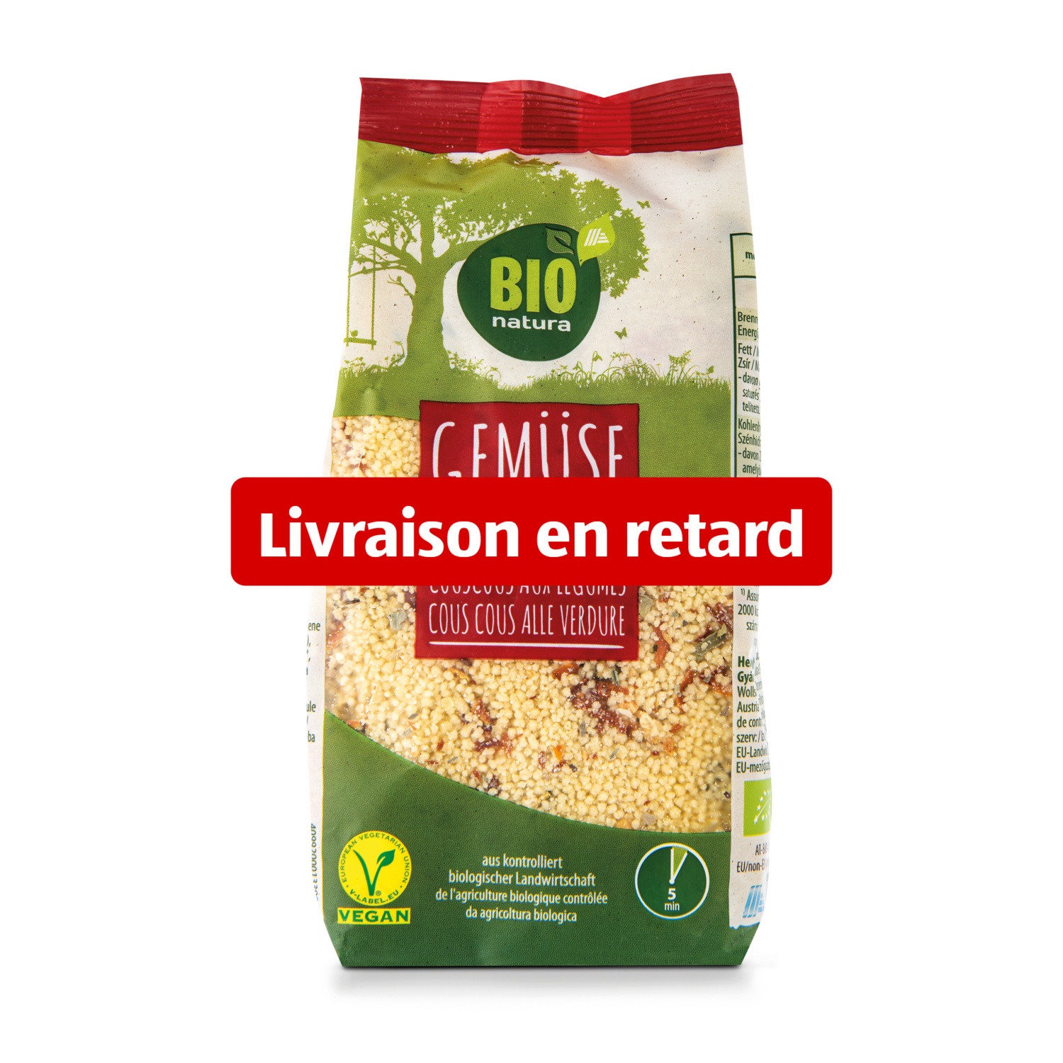 BIO NATUR Couscous végétarien aux légumes
