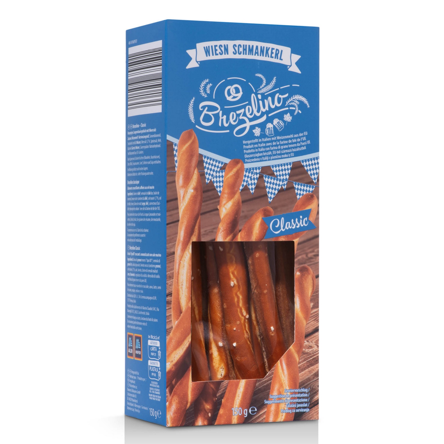 WIESN SCHMANKERL Brezelino, klasszikus, 150 g
