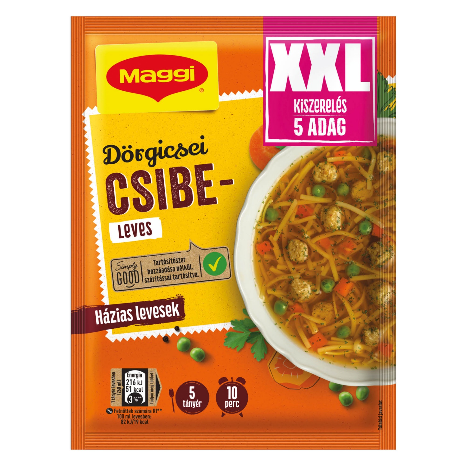 MAGGI Leves, dörgicsei csibeleves, 70 g