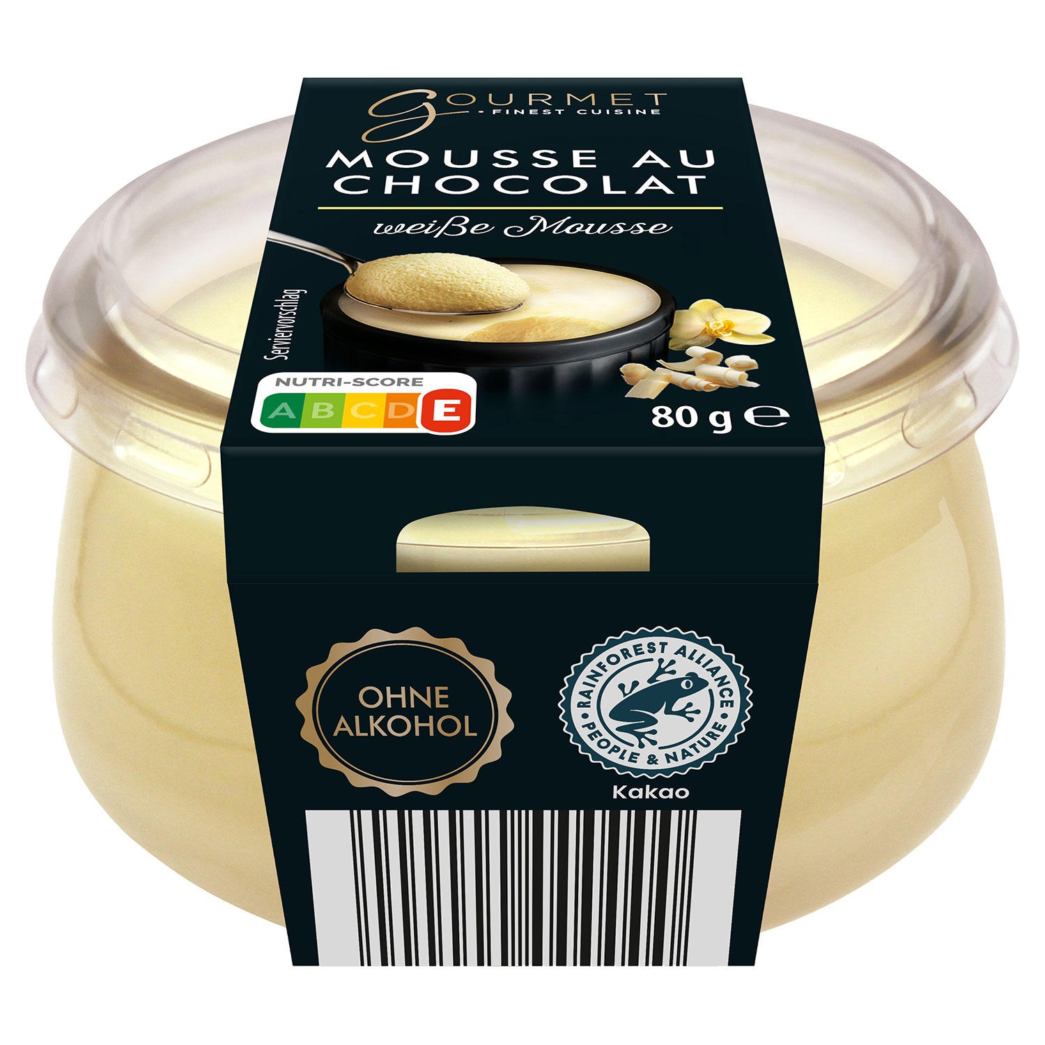 GOURMET FINEST CUISINE Mousse au Chocolat 80 g, Weiße Schokolade