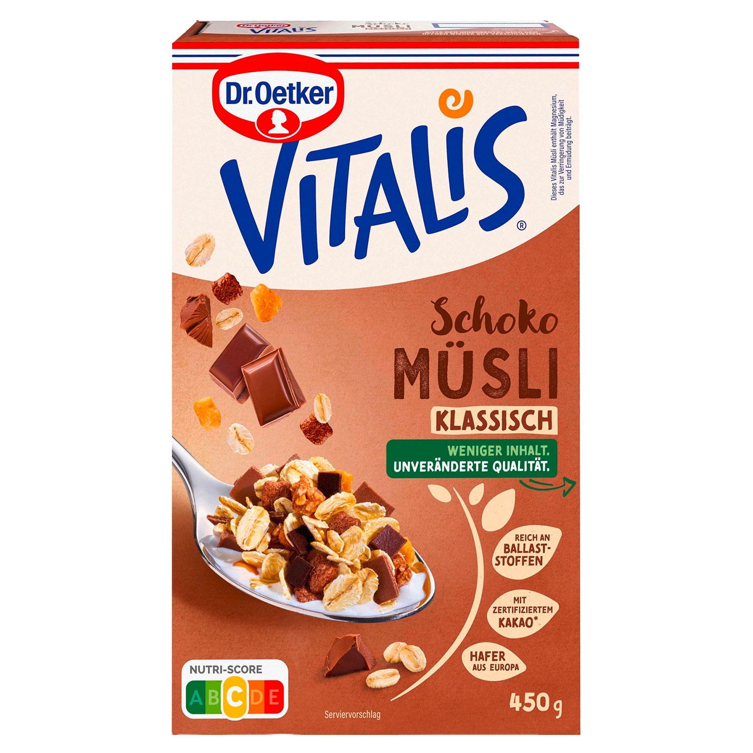 DR. OETKER Vitalis Müsli 600 g, Milch Schoko