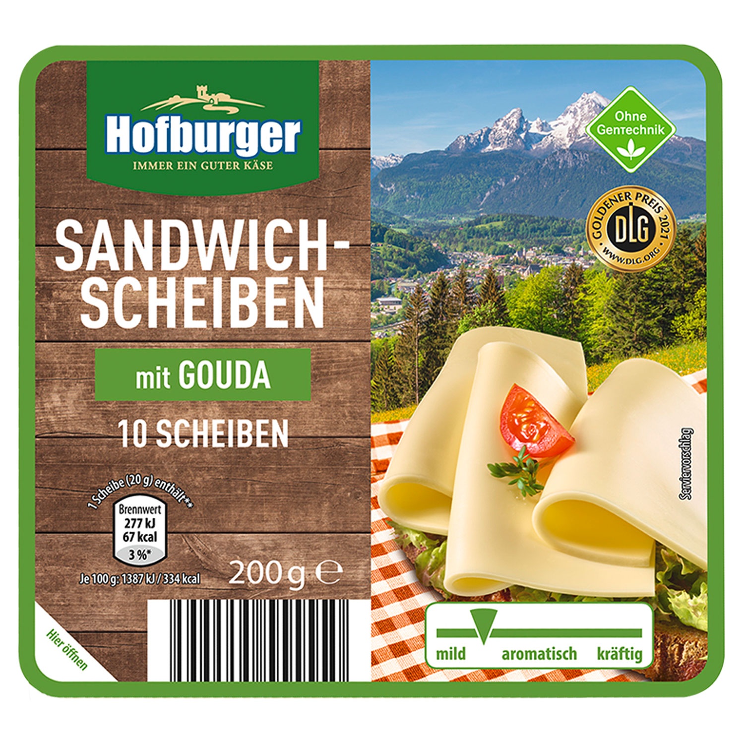 MILSANI Sandwich-Scheiben 200 g, Gouda