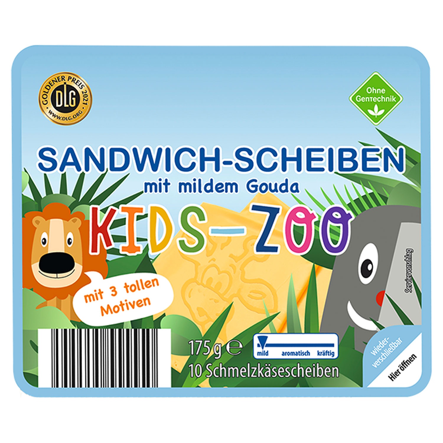 Sandwich-Scheiben 175 g, Kids-Zoo