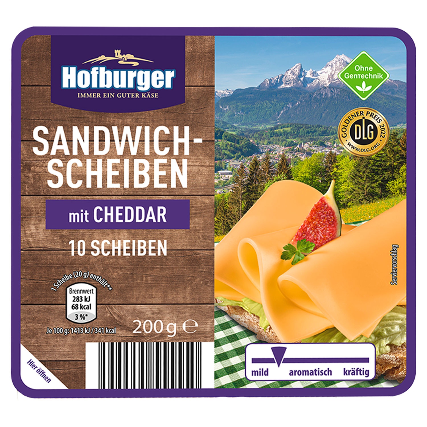 MILSANI Sandwich-Scheiben 200 g, Cheddar
