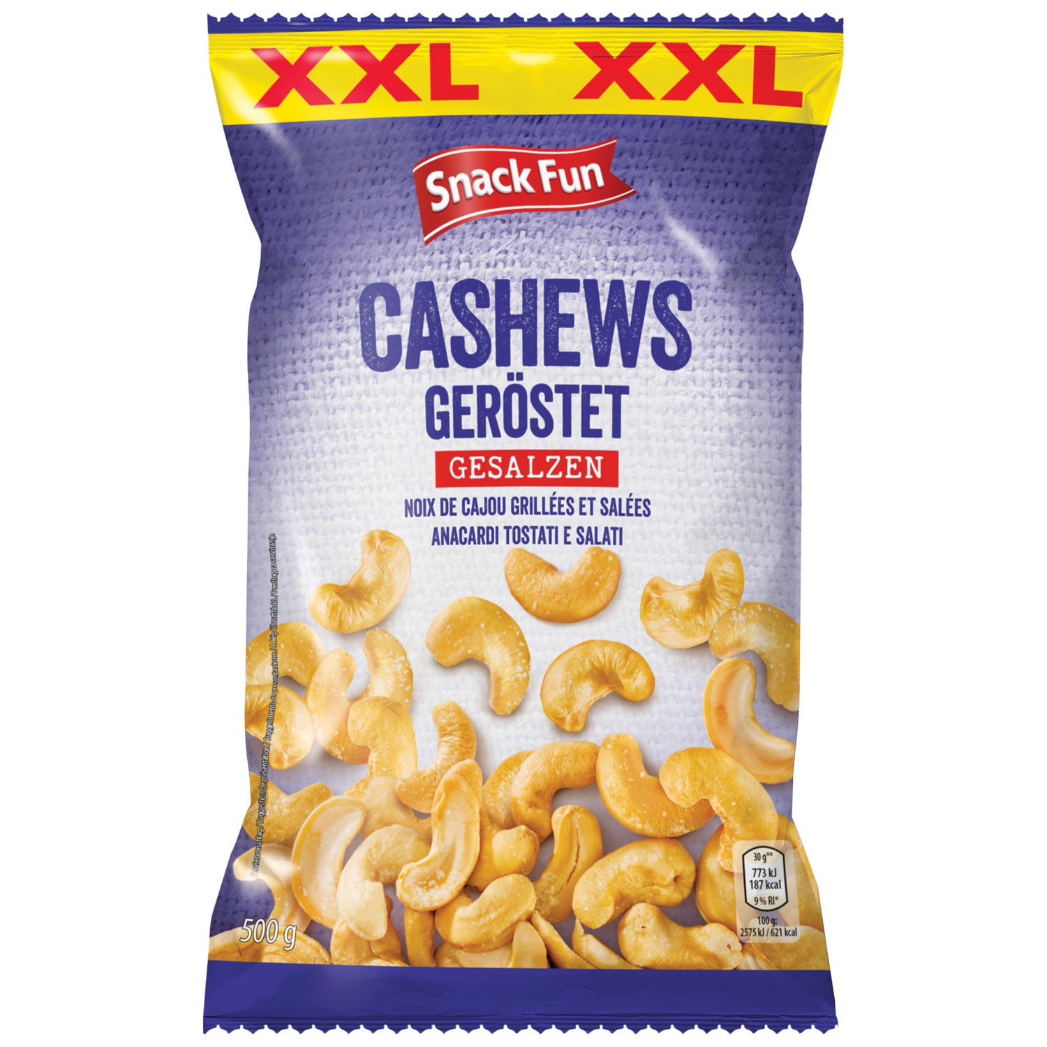 XXL Cashews geröstet & gesalzen