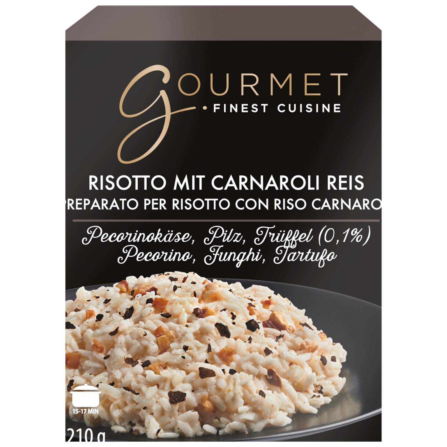 GOURMET Risotto mit Garnaroli Reis, Pecorinokäse-Pilze-Trüffel (0.1%)
