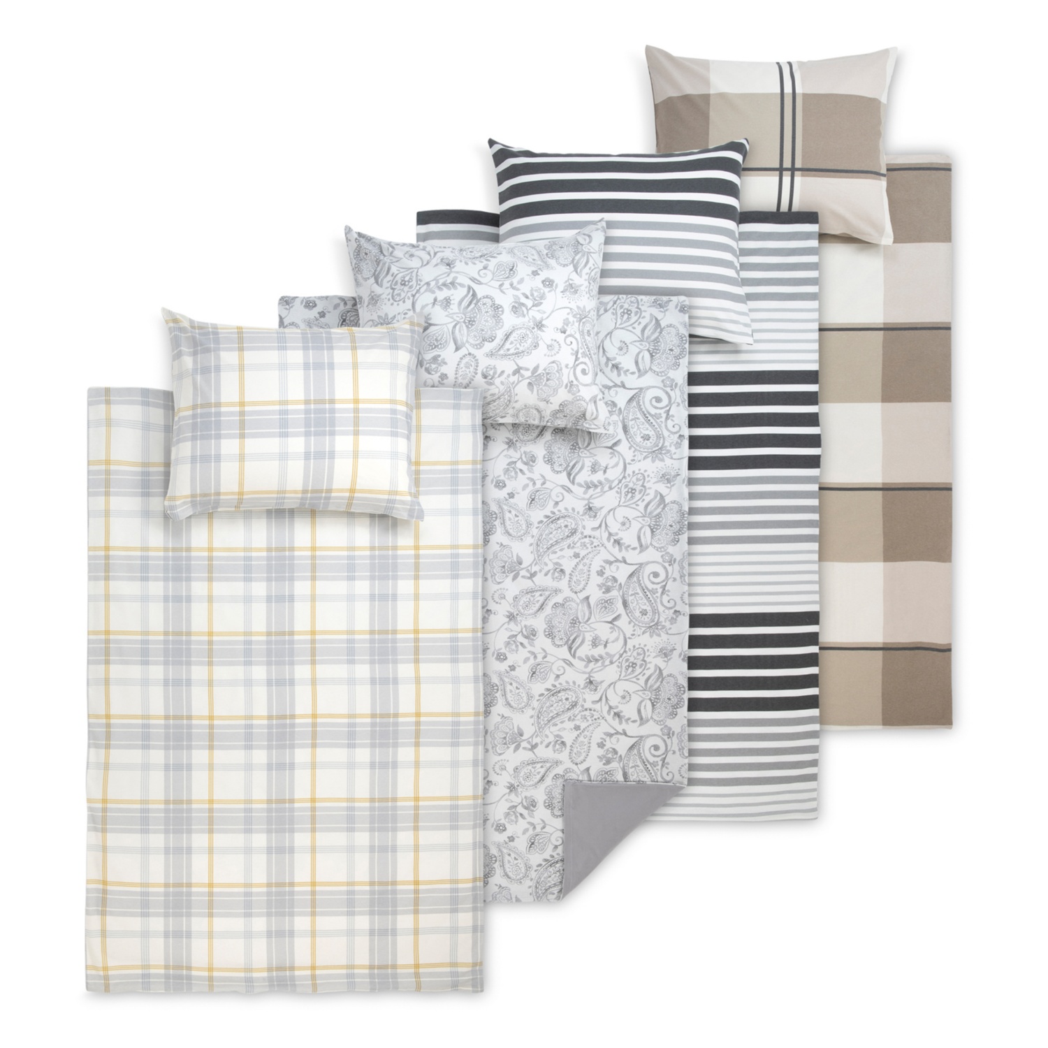 NOVITESSE Flanell-Druck Bettwäsche KG