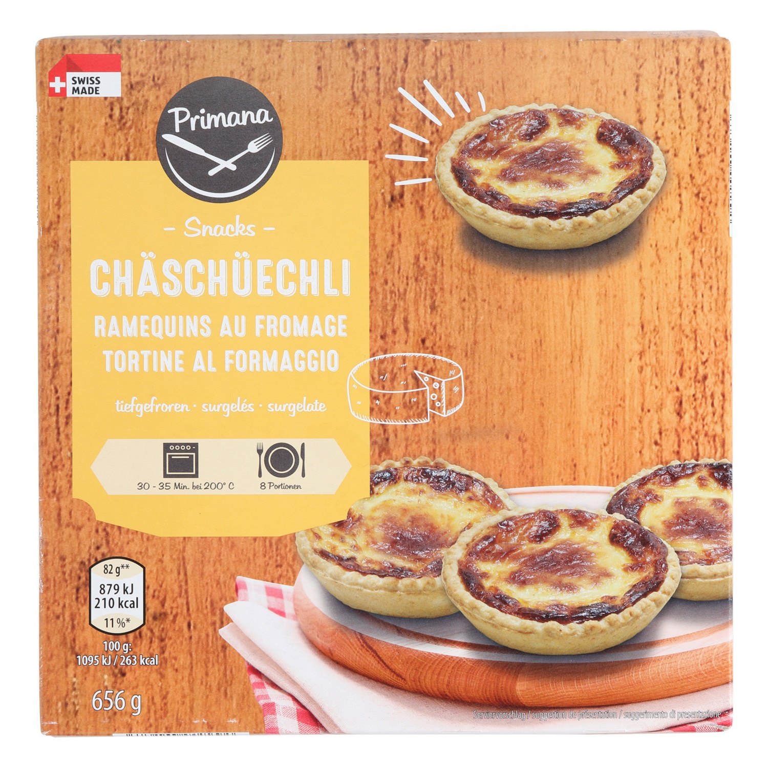 PRIMANA Tortine al formaggio