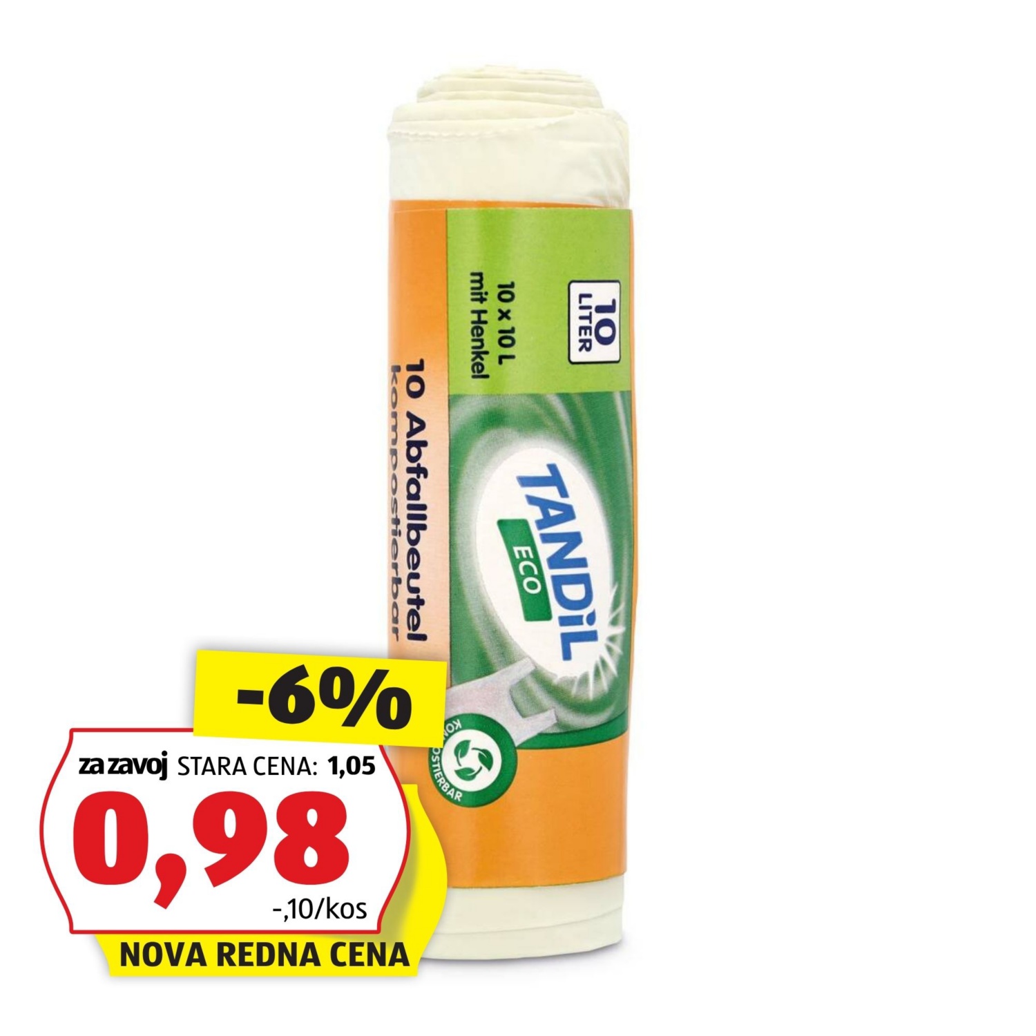 Vrečke za organske odpadke, 10 l