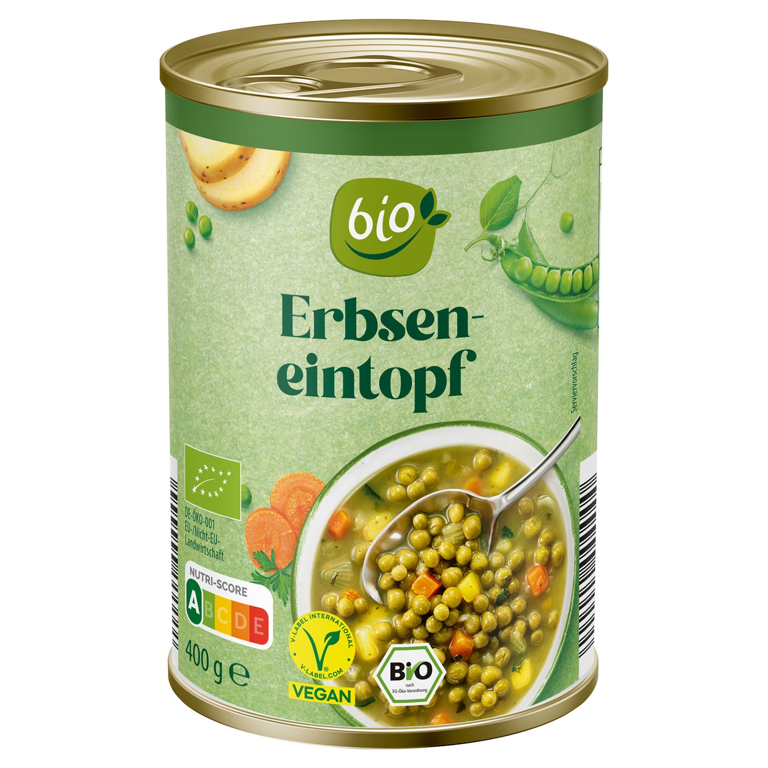 BIO Bio-Suppe/-Eintopf 400 g, Erbseneintopf