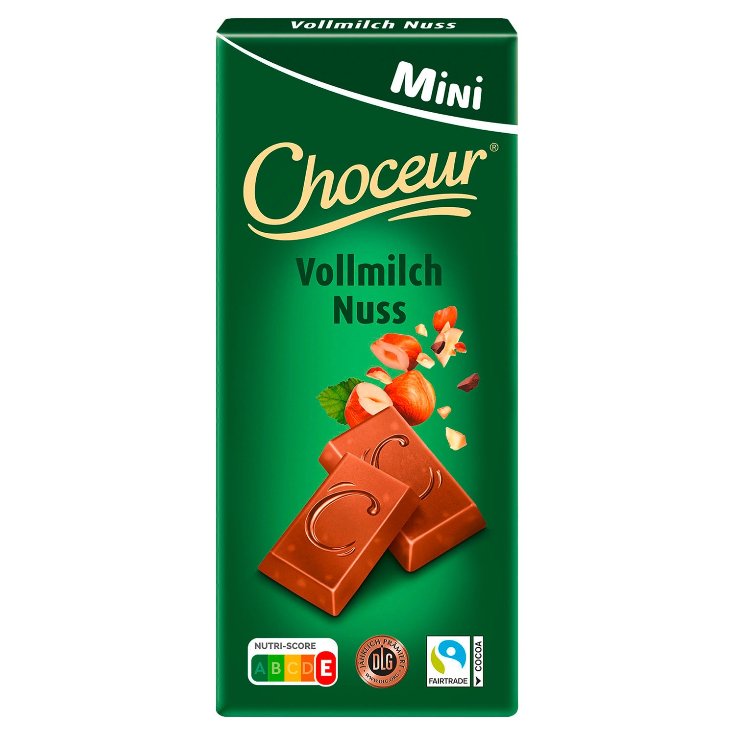 CHOCEUR Mini Tafeln 200 g, Vollmilch-Nuss