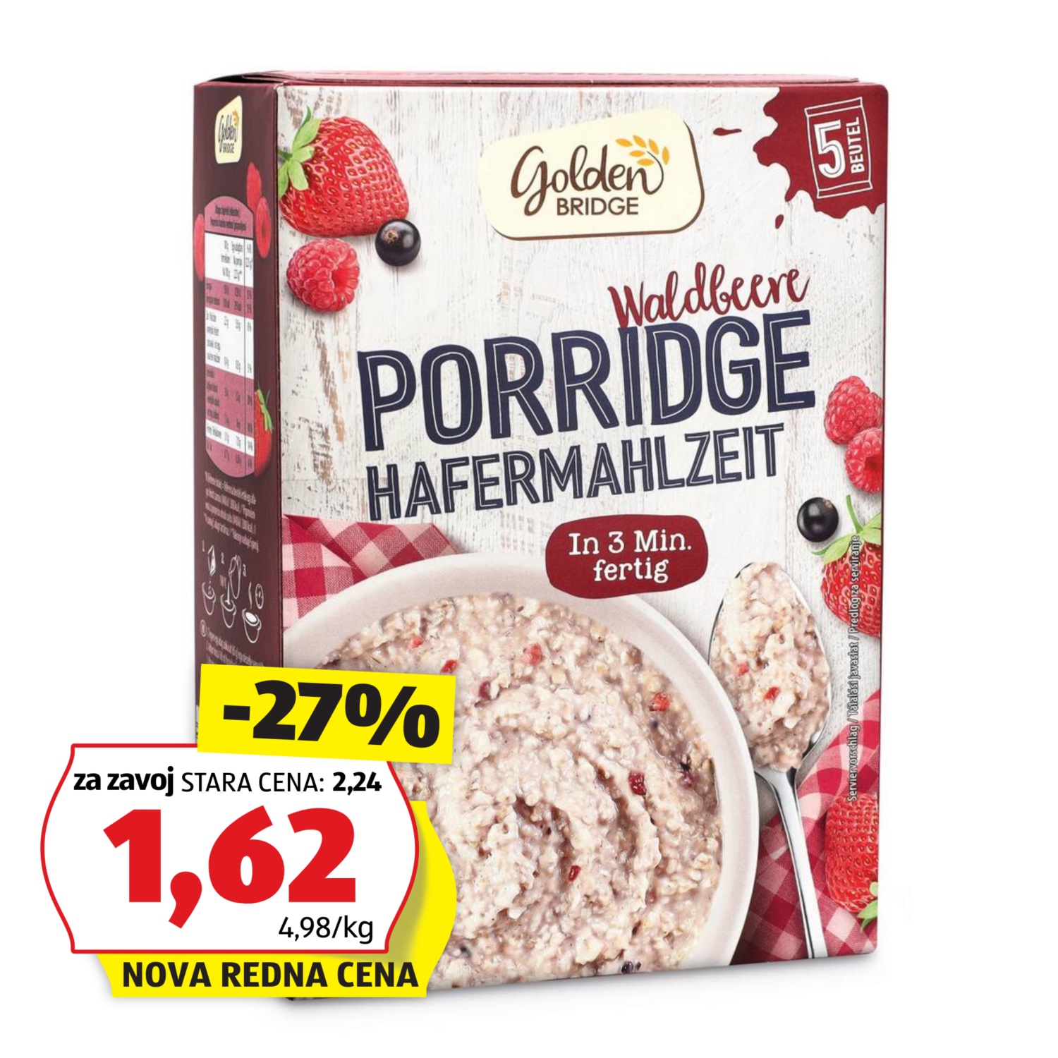 Ovsena kaša, gozdne jagode