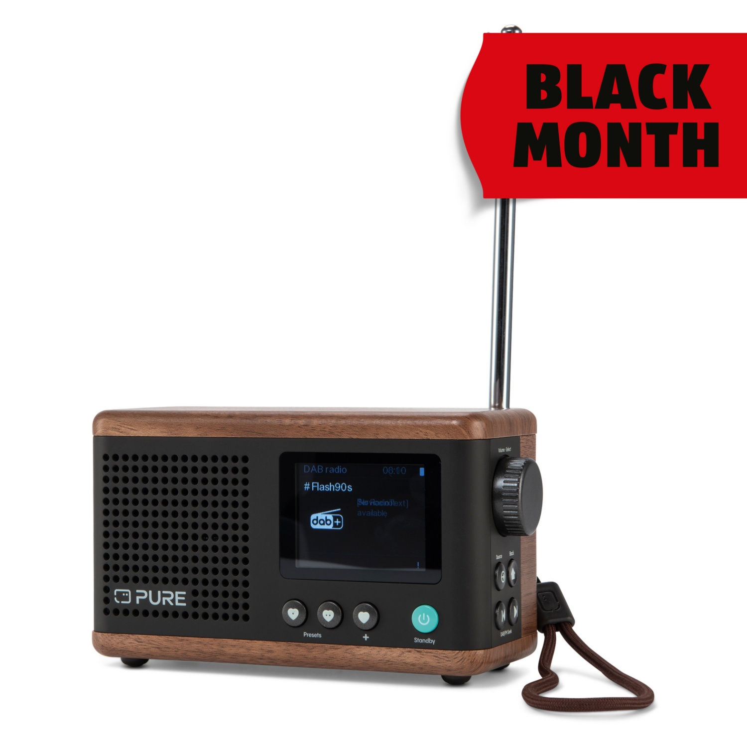 PURE Classic Mini Coffee Walnuss/schwarz