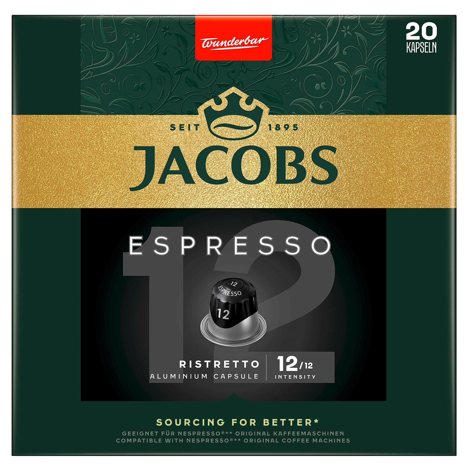 JACOBS NCC Coffee Caps, Espresso 12