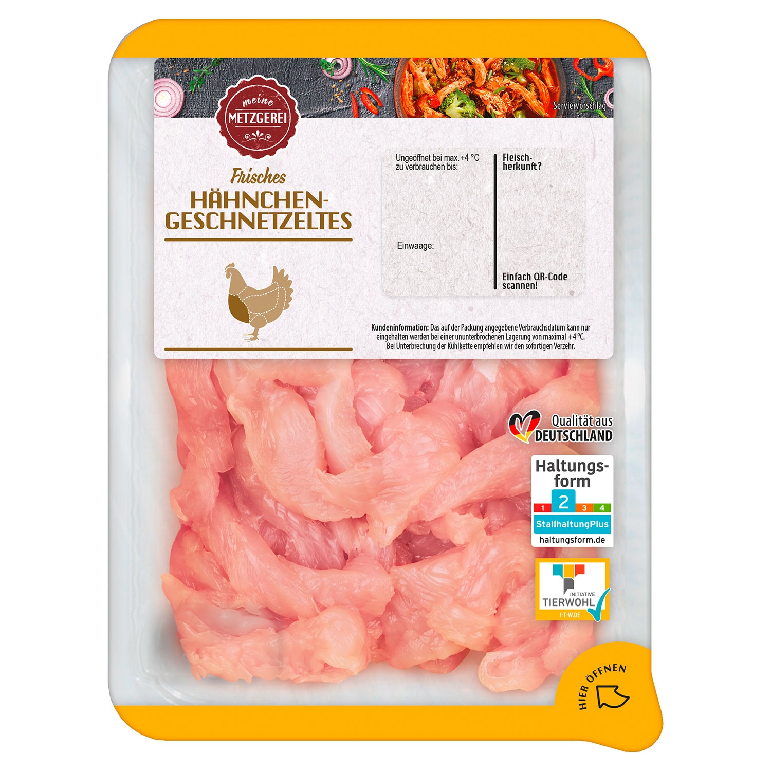 MEINE METZGEREI Hähnchen-Geschnetzeltes 400 g