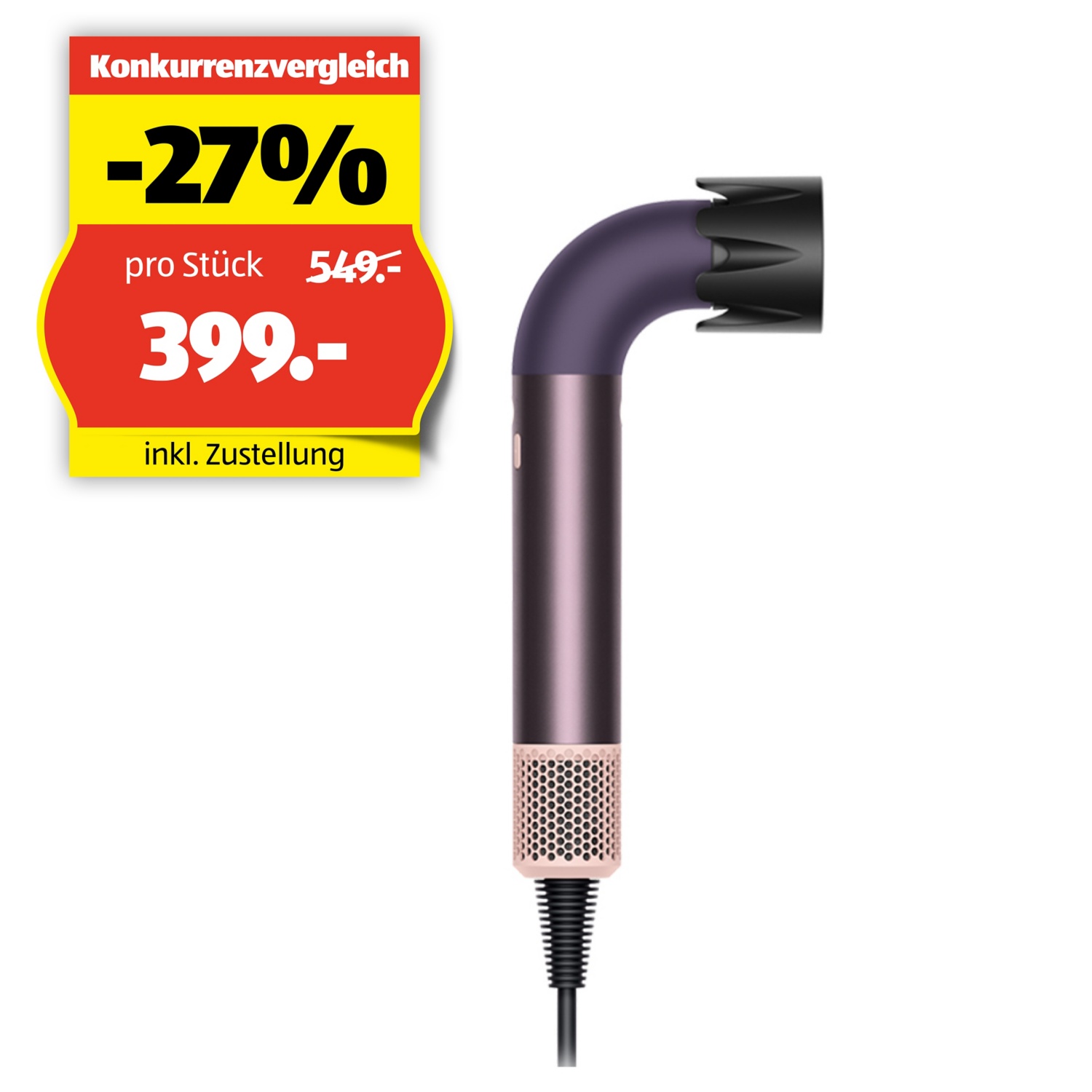 DYSON Supersonic r™ Haartrockner Straight+Wavy, Jasper Pflaume