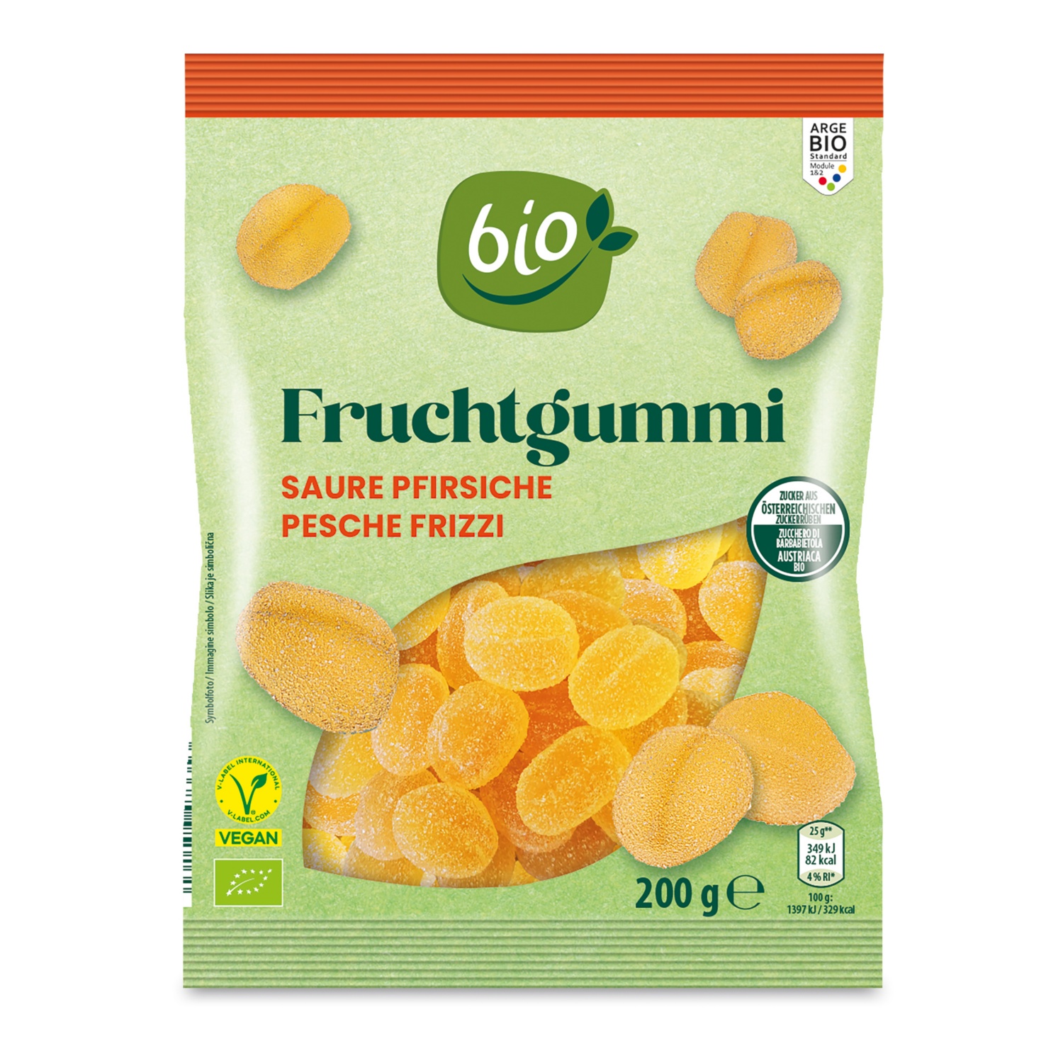 BIO Gomme fruitées, pêches acidulées