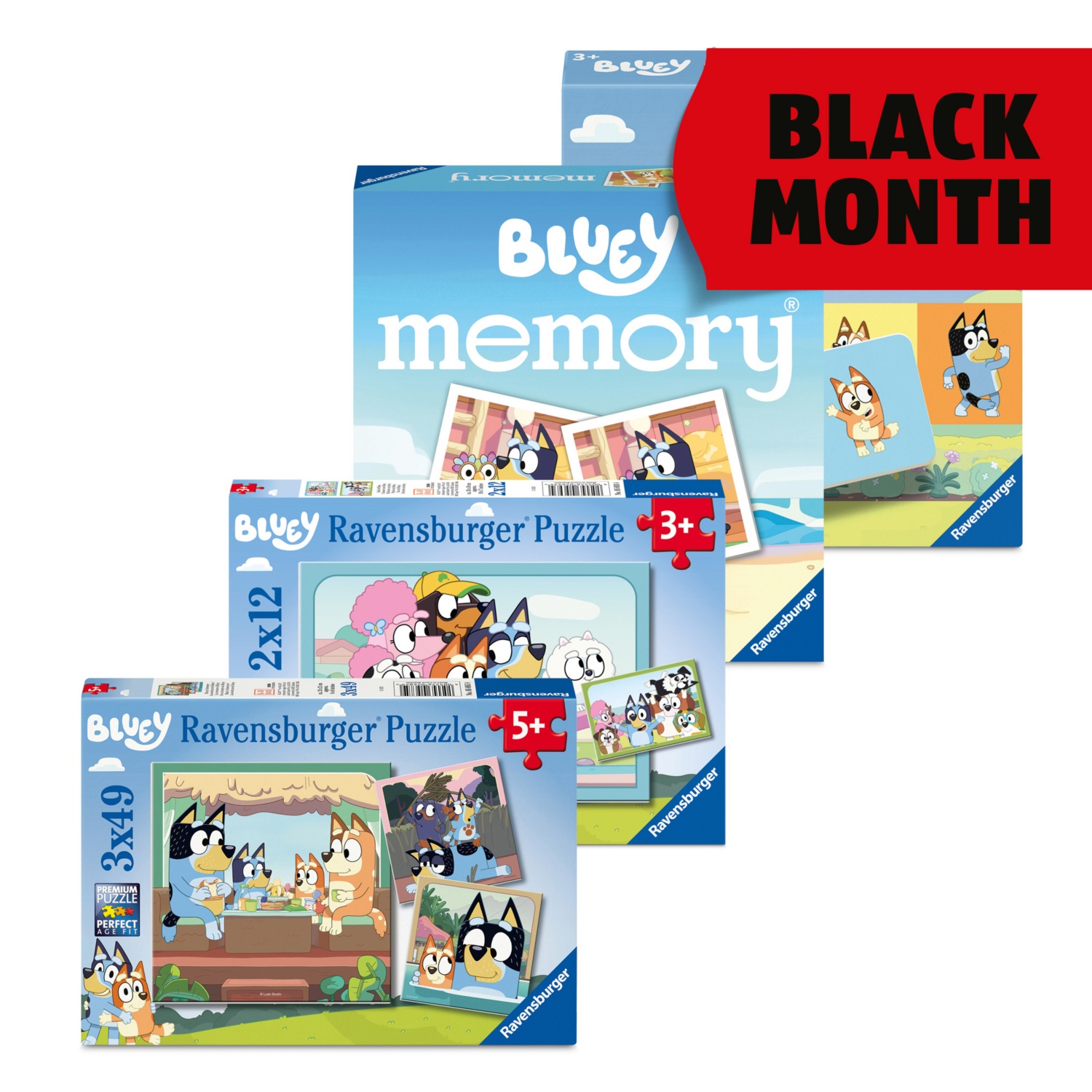 RAVENSBURGER Bluey Spielesortiment