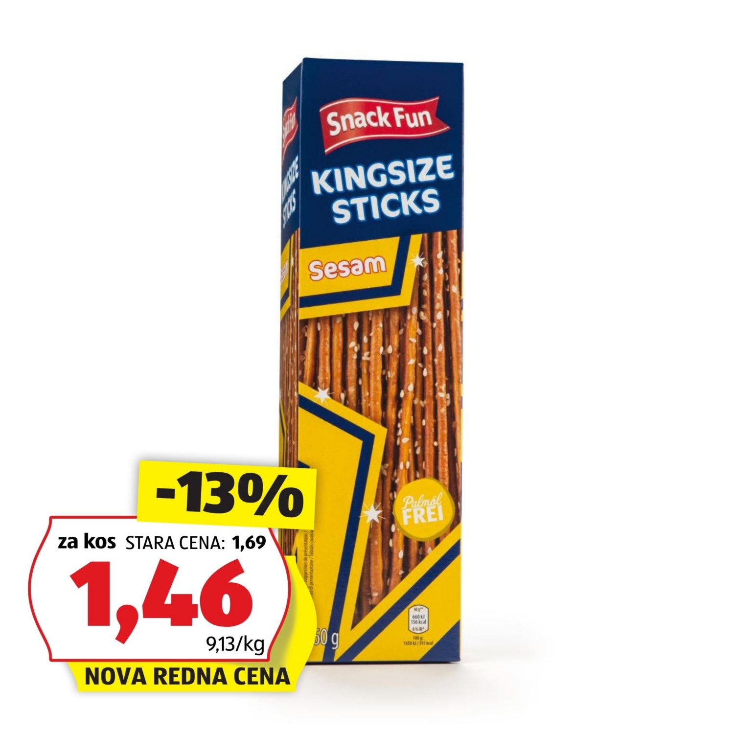 Velike slane palčke, sezam