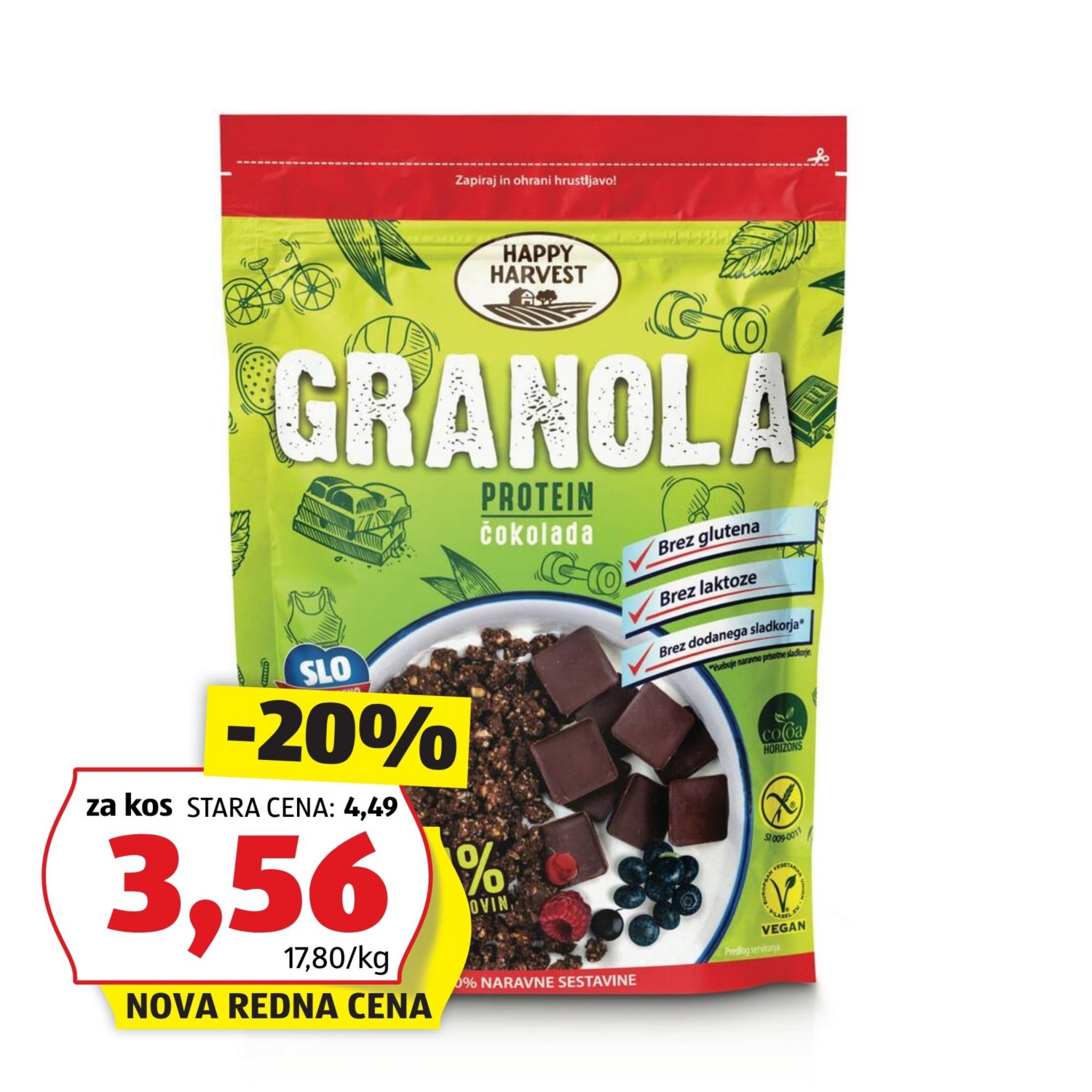 Proteinska granola, čokolada