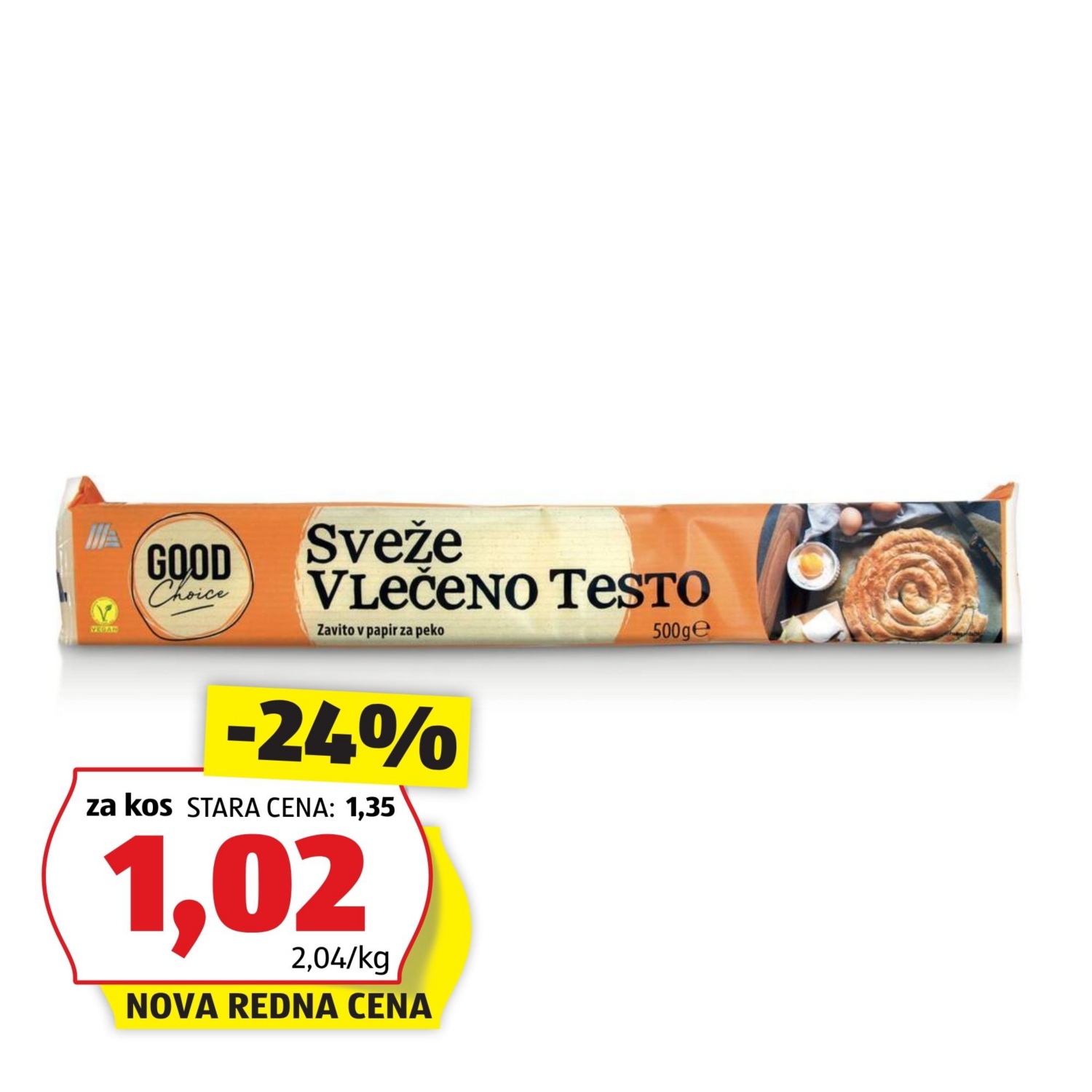 Vlečeno testo, klasik