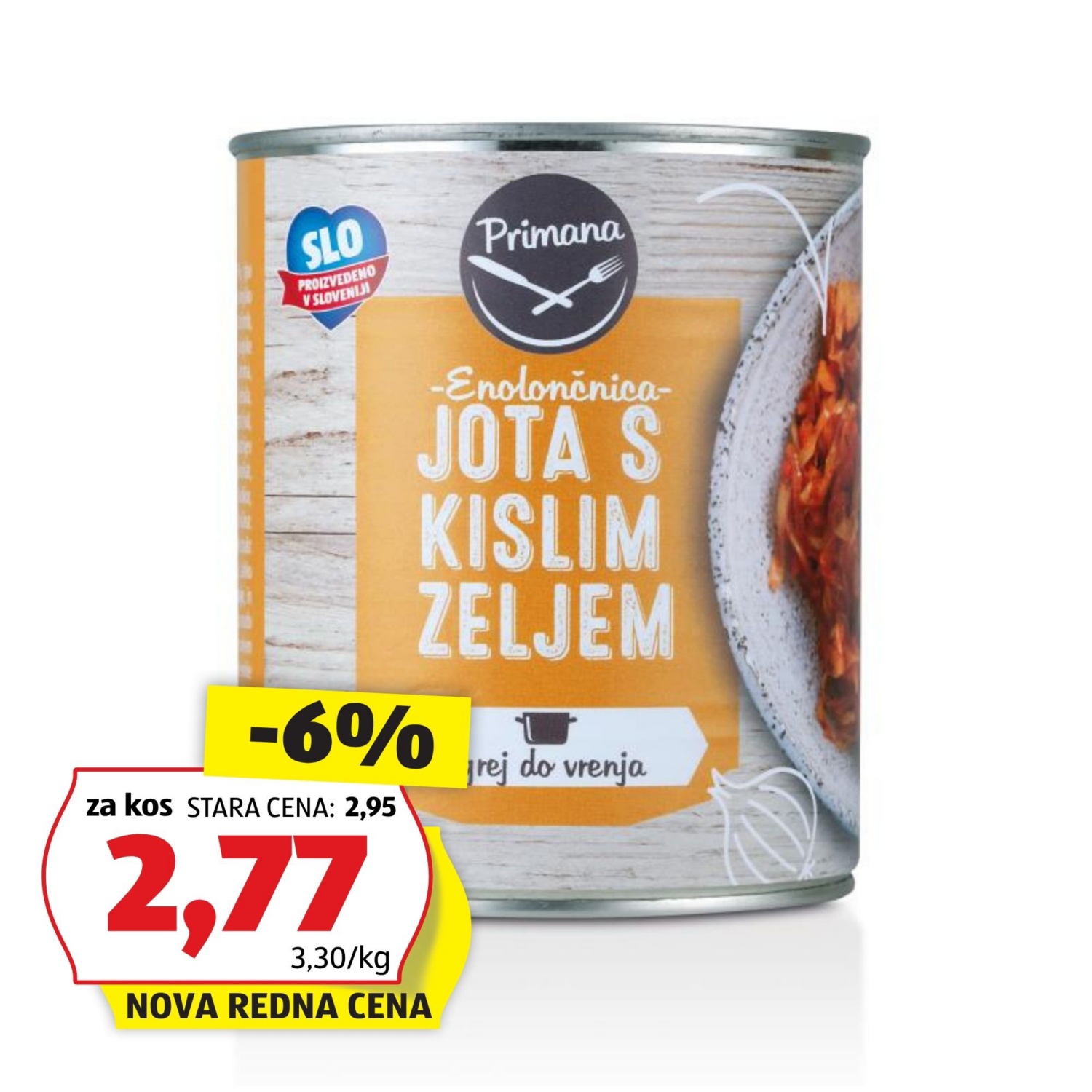 Jota s kislim zeljem