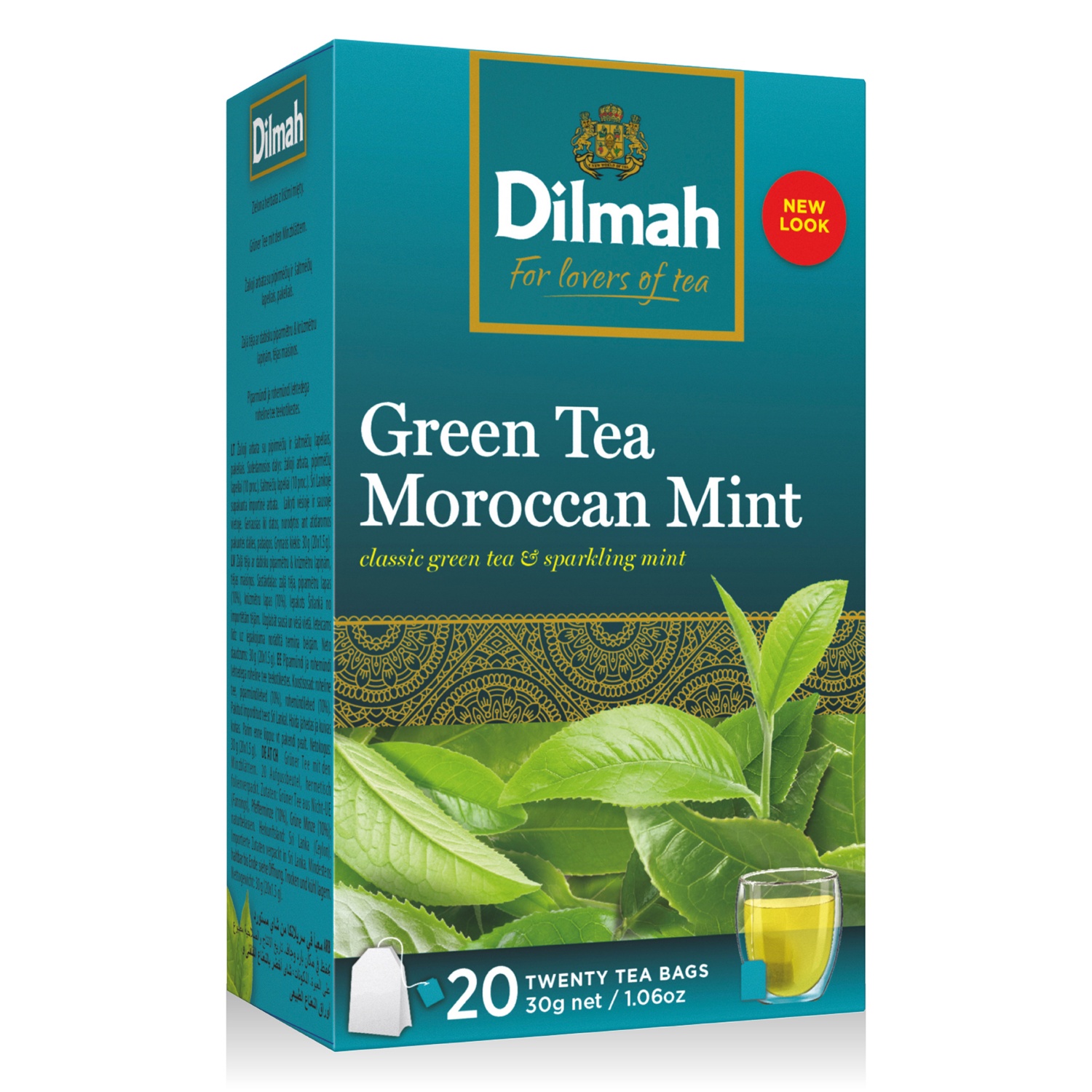 DILMAH Teaválogatás, zöld tea mentával, 30 g