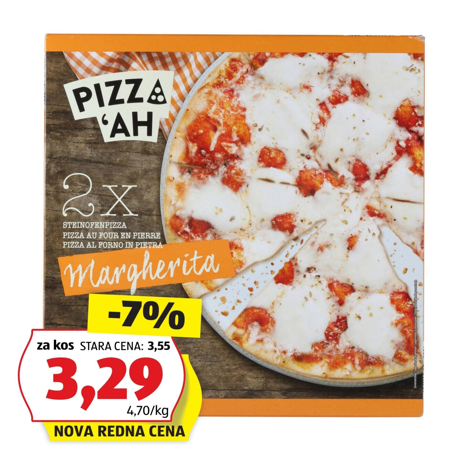 Pizza iz krušne peči, margerita