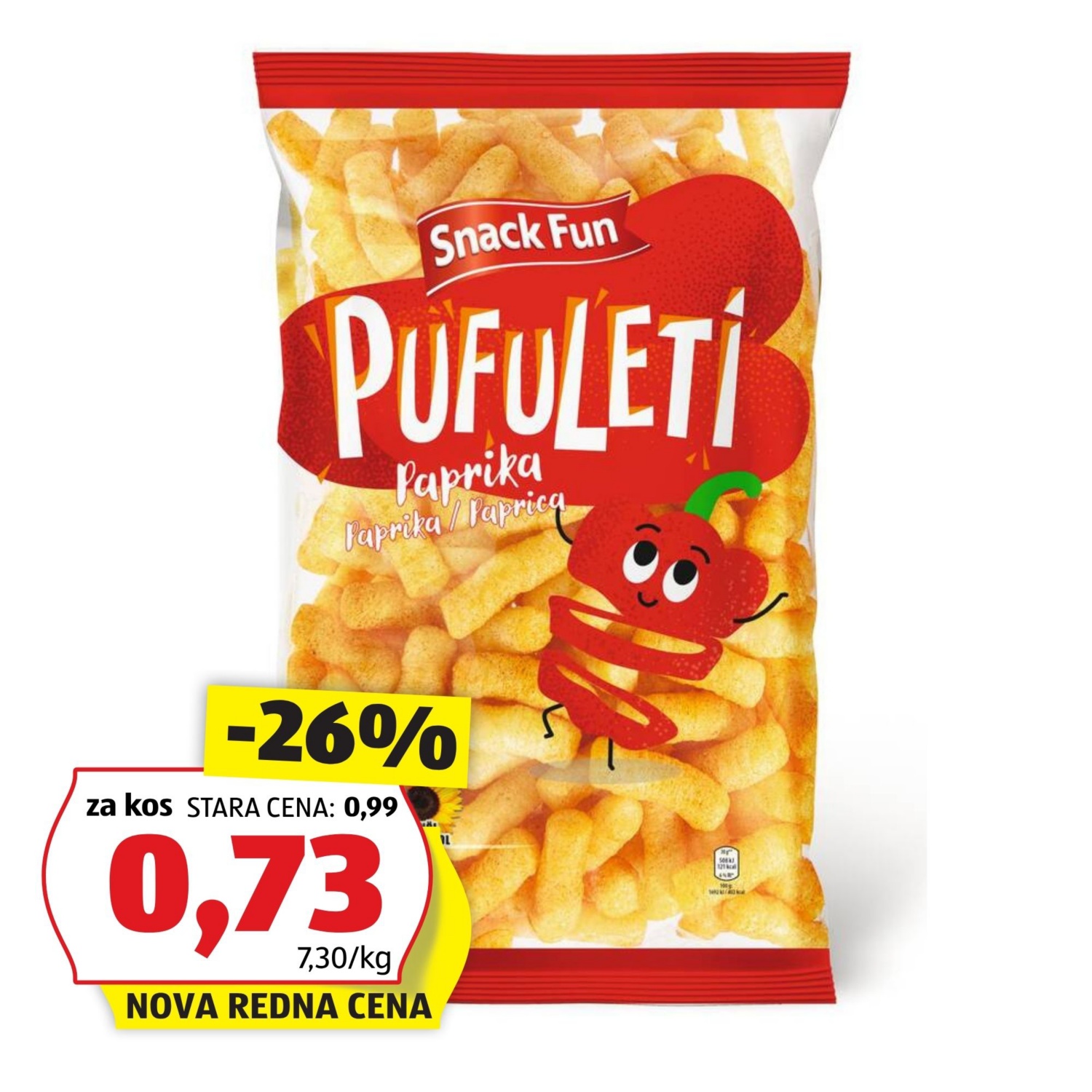 Pufuleti, paprika