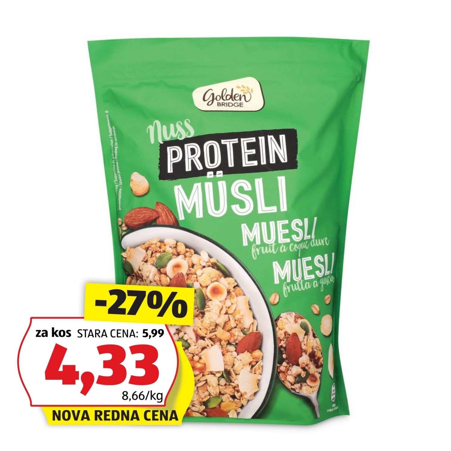 Proteinski muesli, oreščki