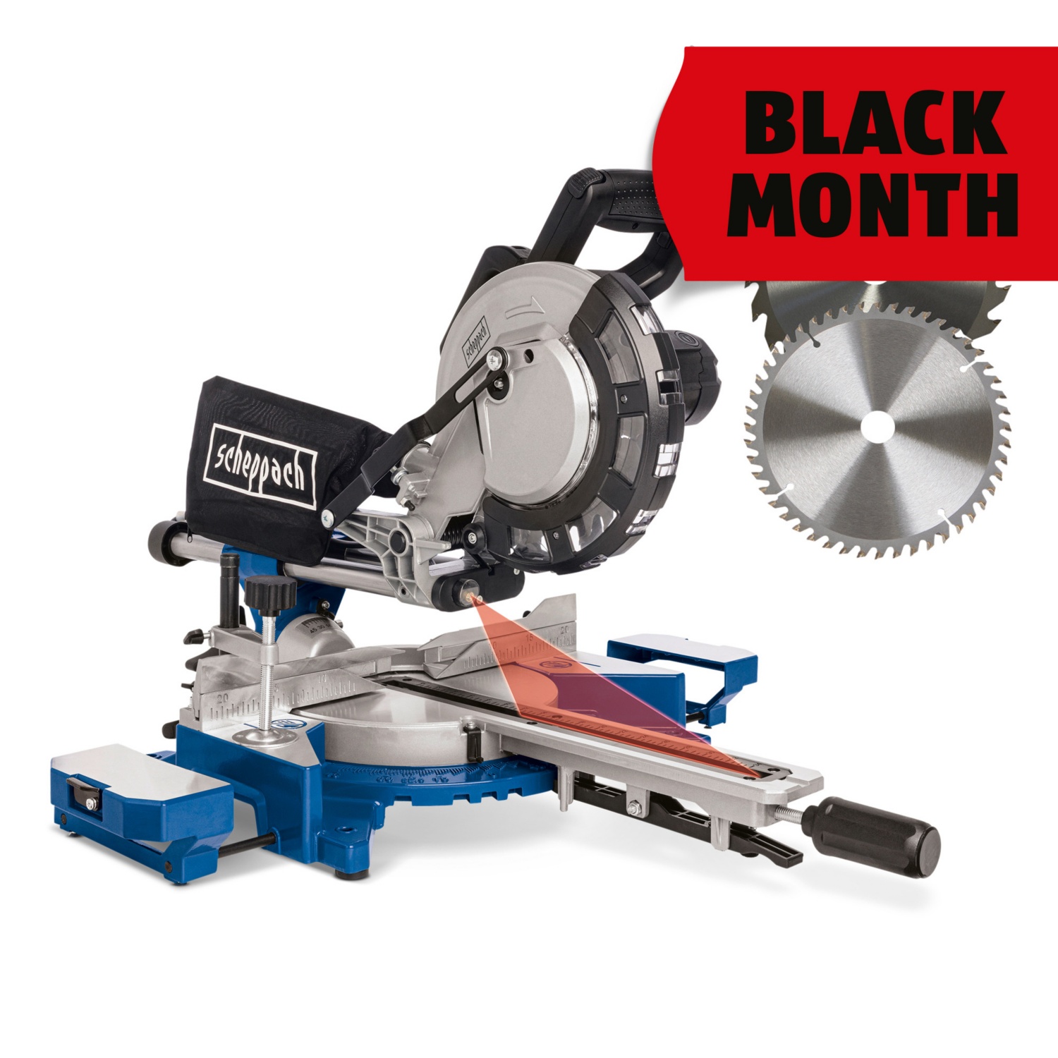 SCHEPPACH Kapp-, Zug- und Gehrungssäge HM216