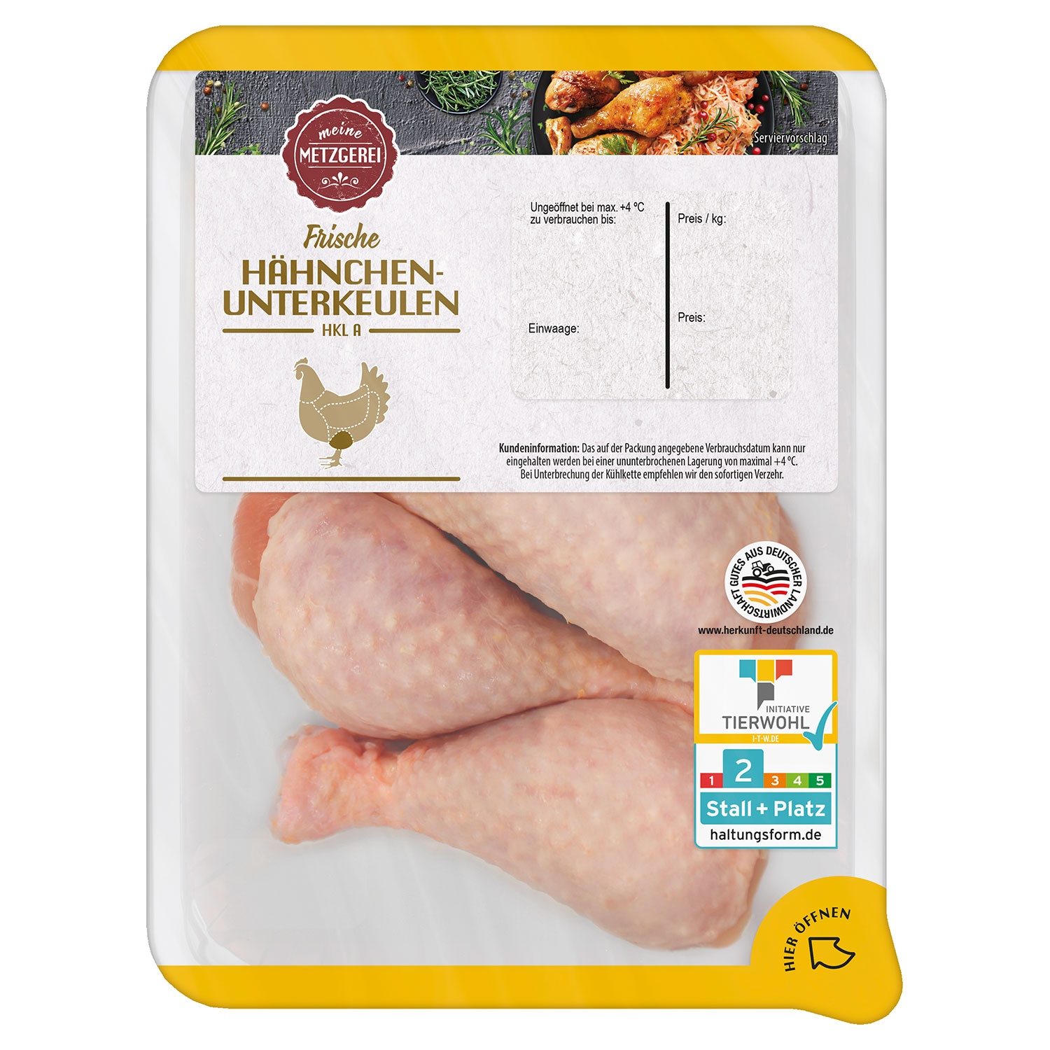 MEINE METZGEREI Hähnchen-Unterkeulen 600 g