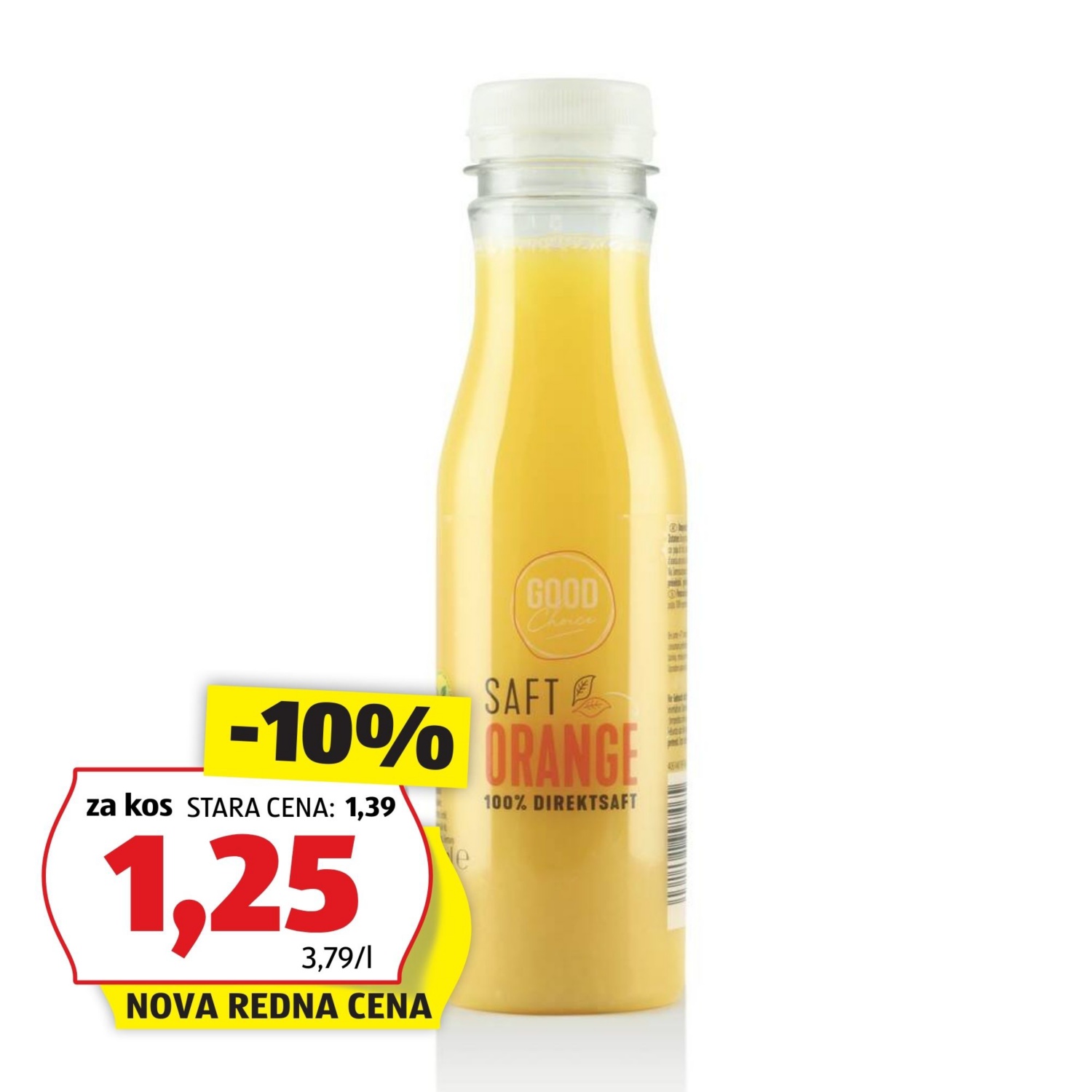 GOOD CHOICE Sveže stisnjen sok, pomarančni