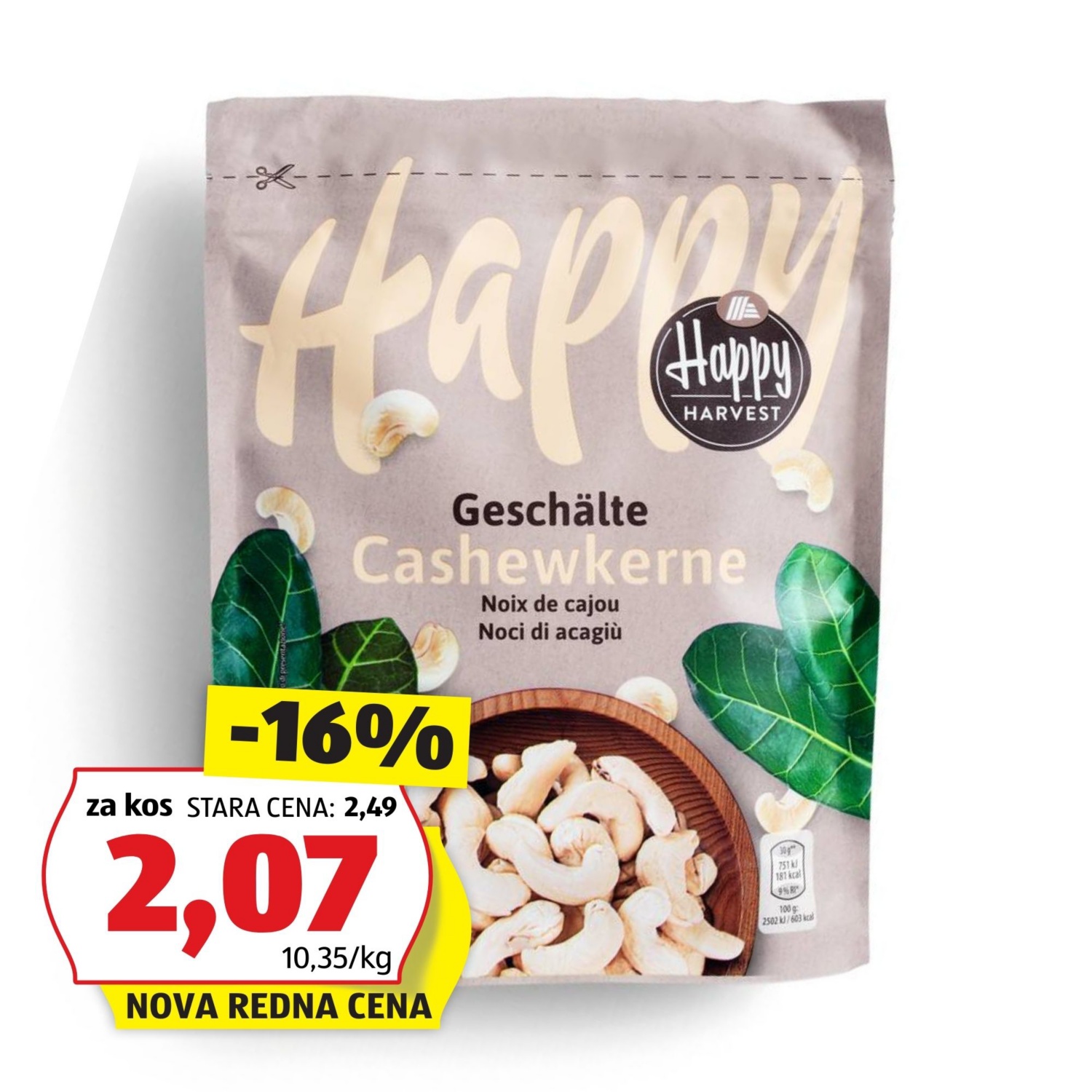 HAPPY HARVEST Indijski oreščki