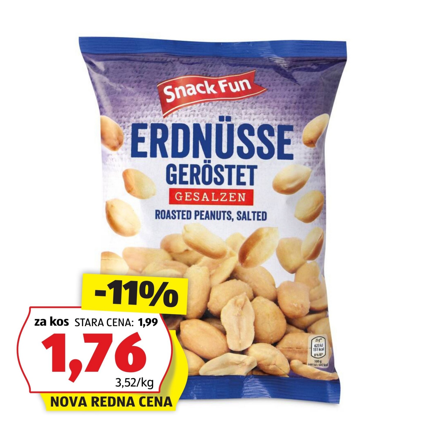 SNACK FUN Arašidi Jumbo